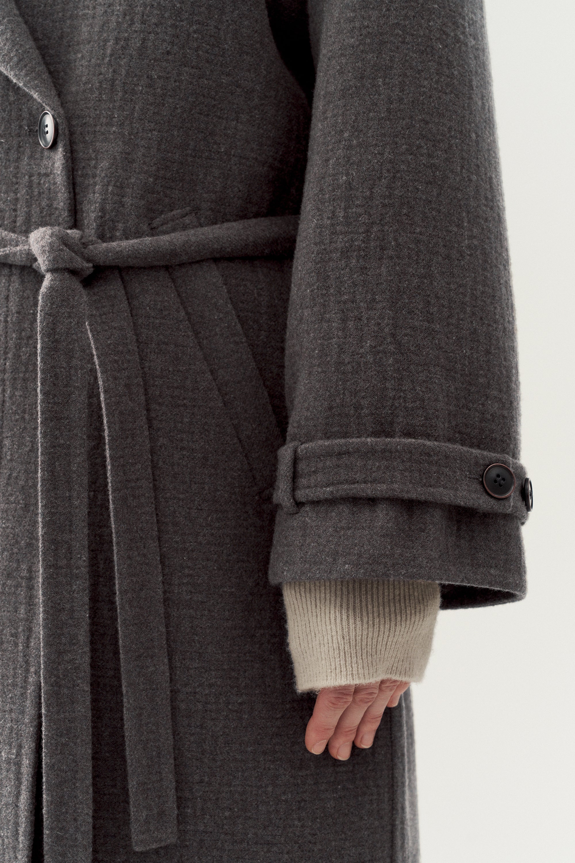 Belted Wool Trench Coat - Image 10