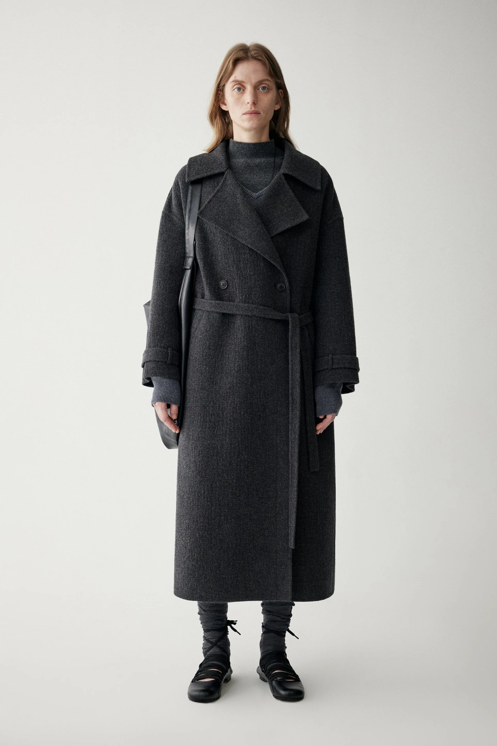 Belted Wool Trench Coat - Image 11