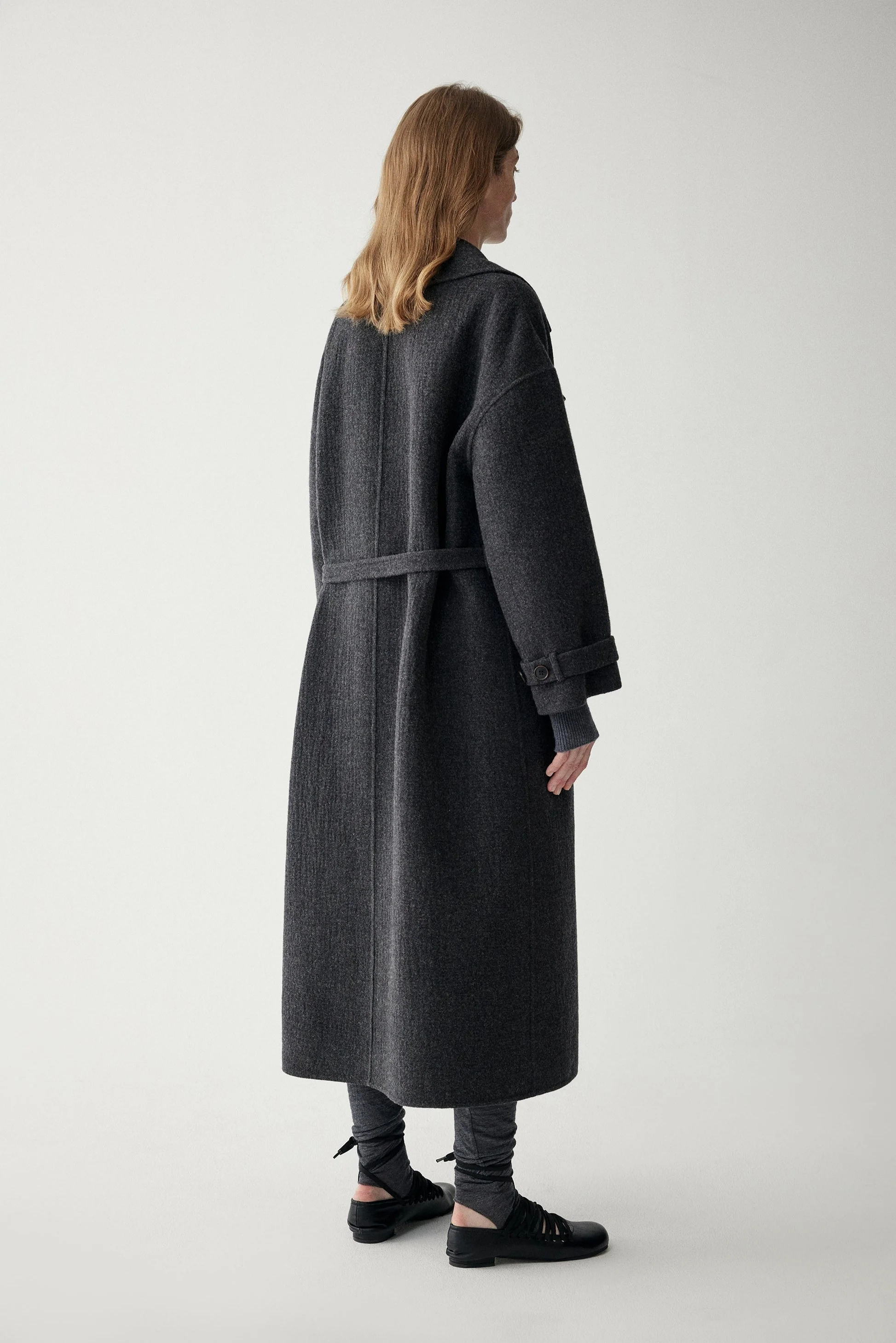 Belted Wool Trench Coat - Image 12