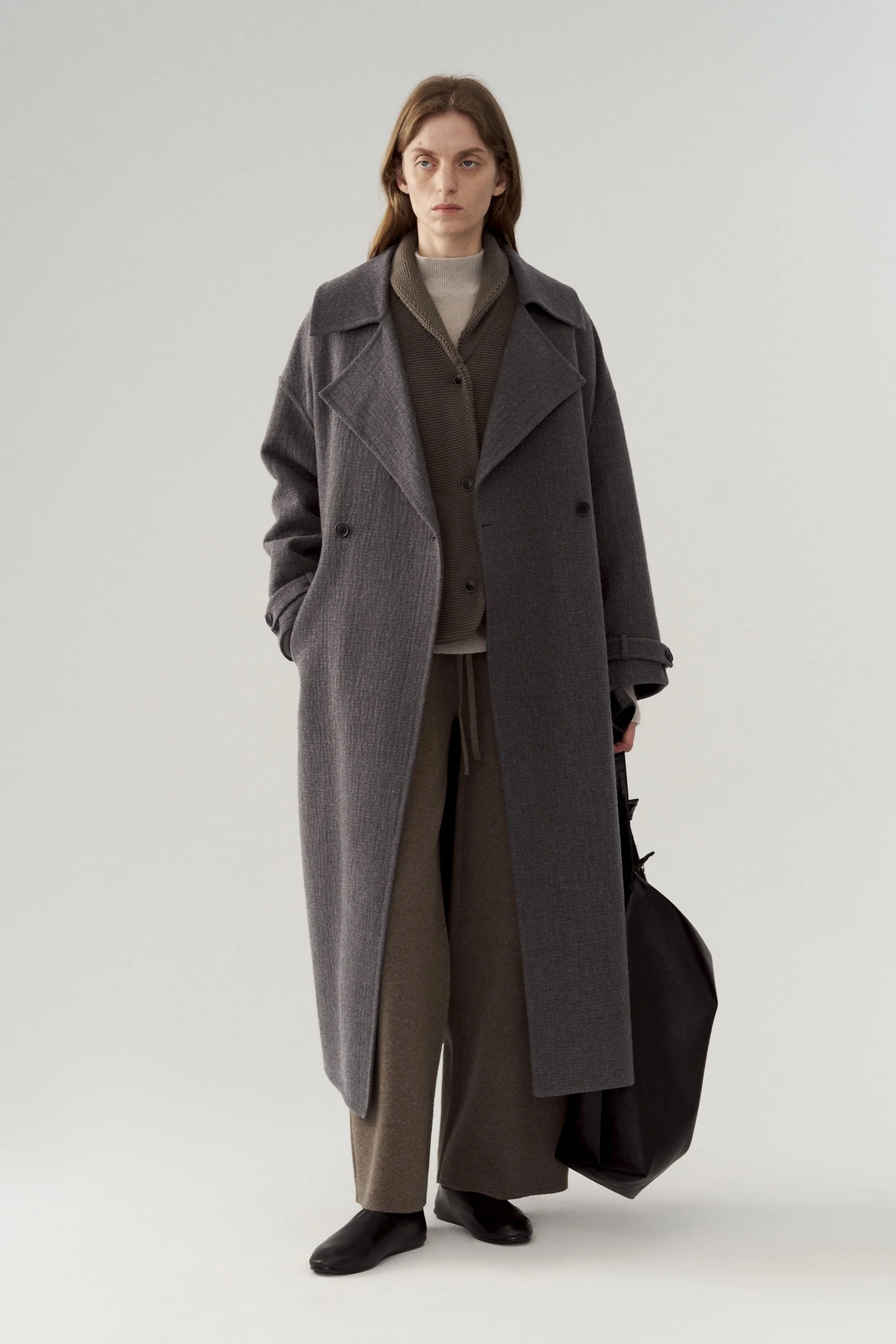 Belted Wool Trench Coat - Image 3
