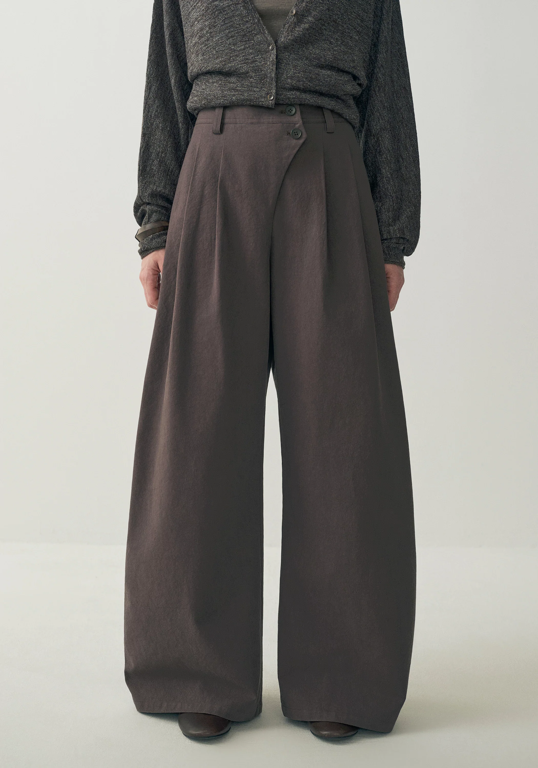 Asymmetric Cotton Pants - Image 6
