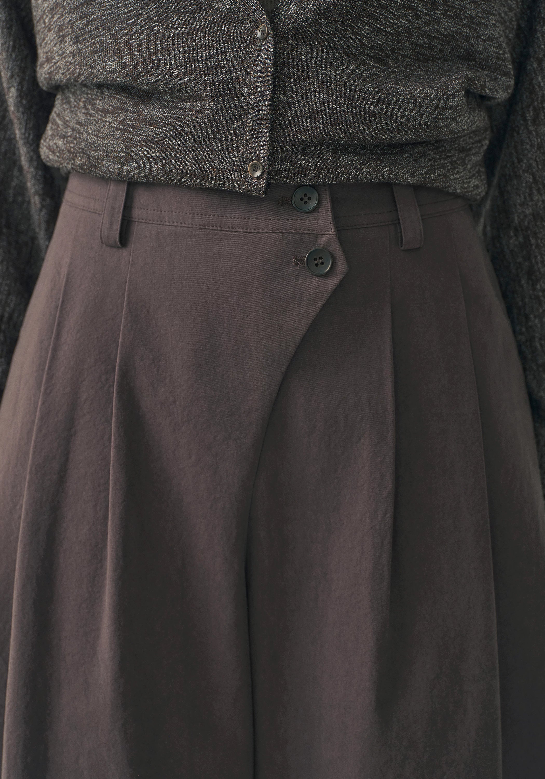 Asymmetric Cotton Pants - Image 8