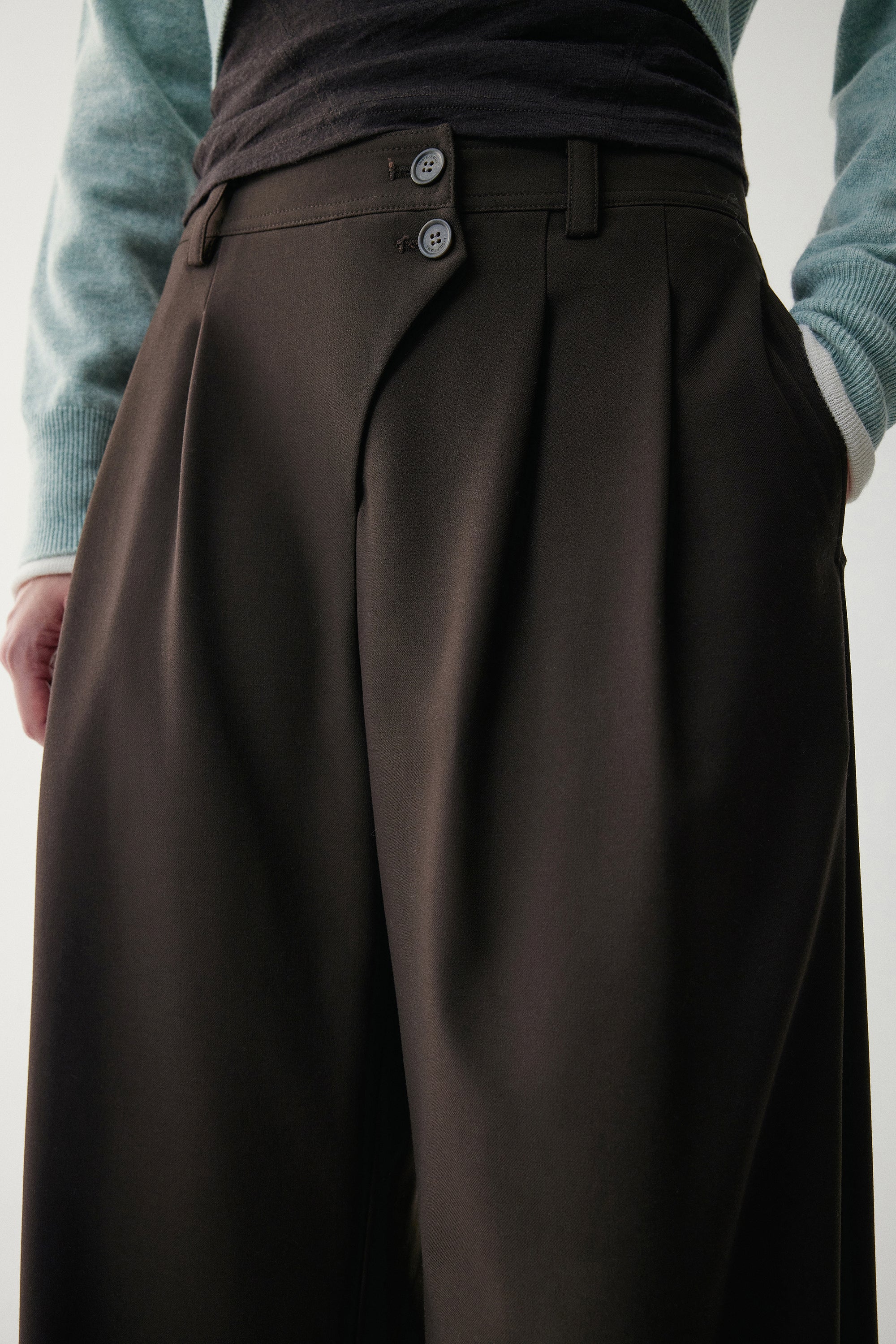 Chinese-inspired Curved Pants - Image 13