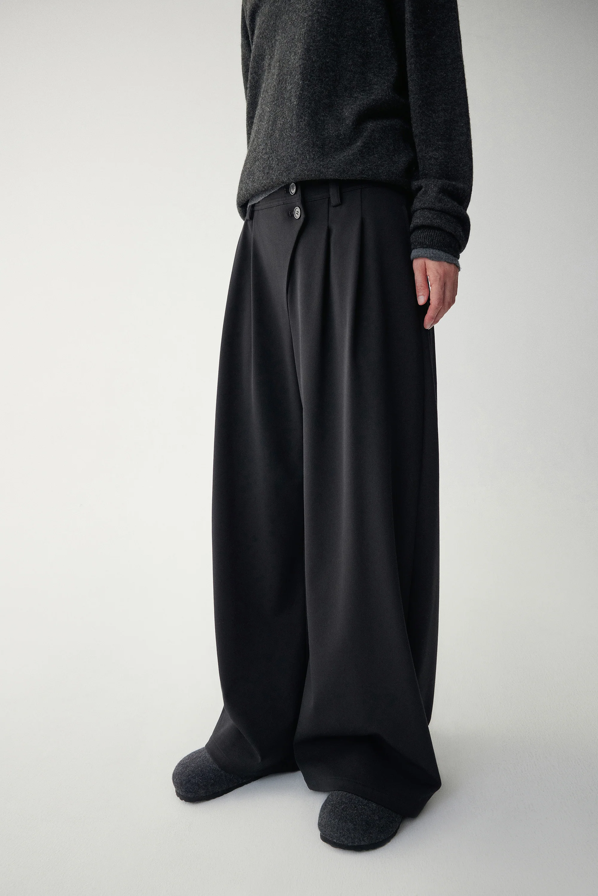 Chinese-inspired Curved Pants - Image 9