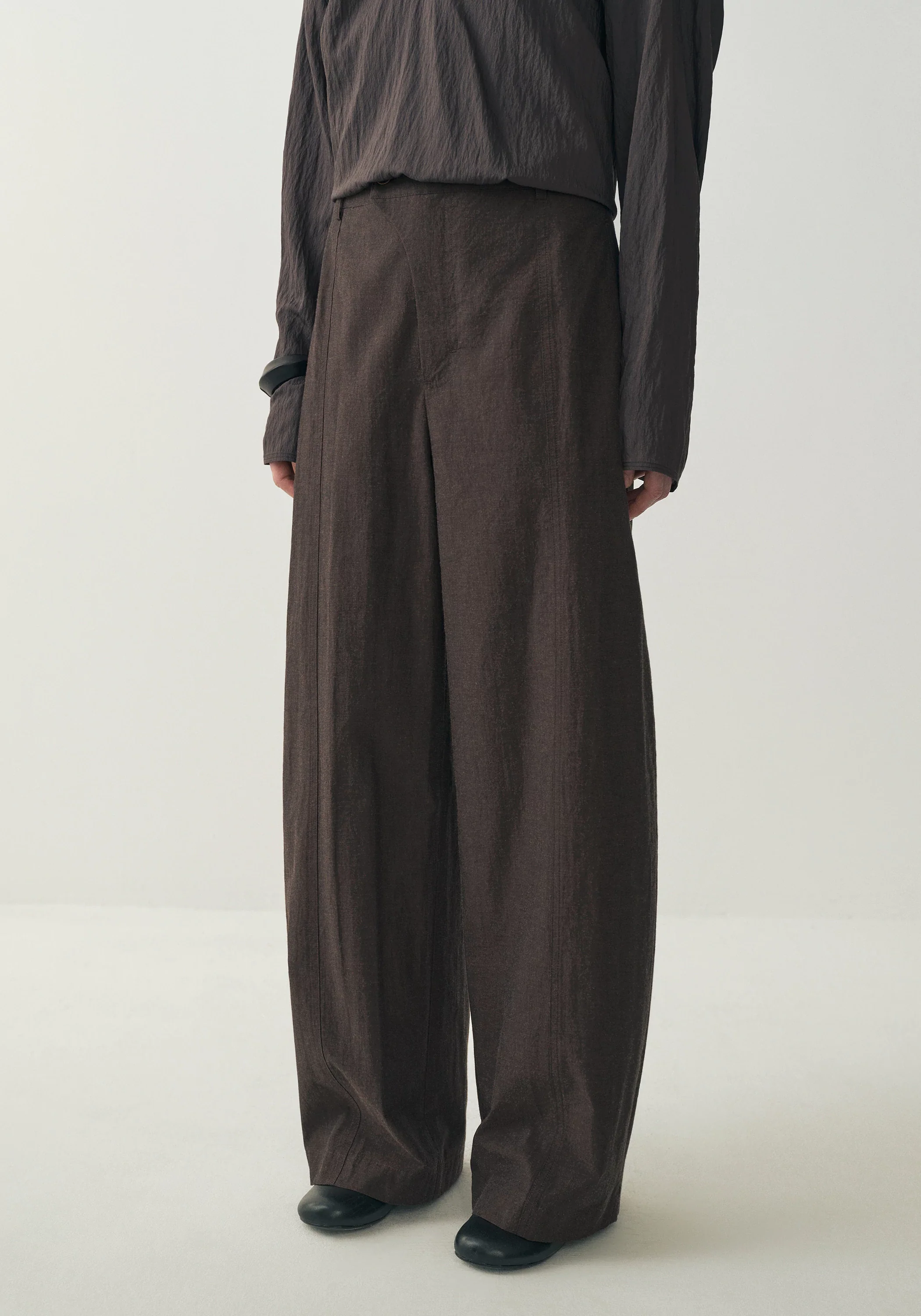 Cotton Curved Pants - Image 7