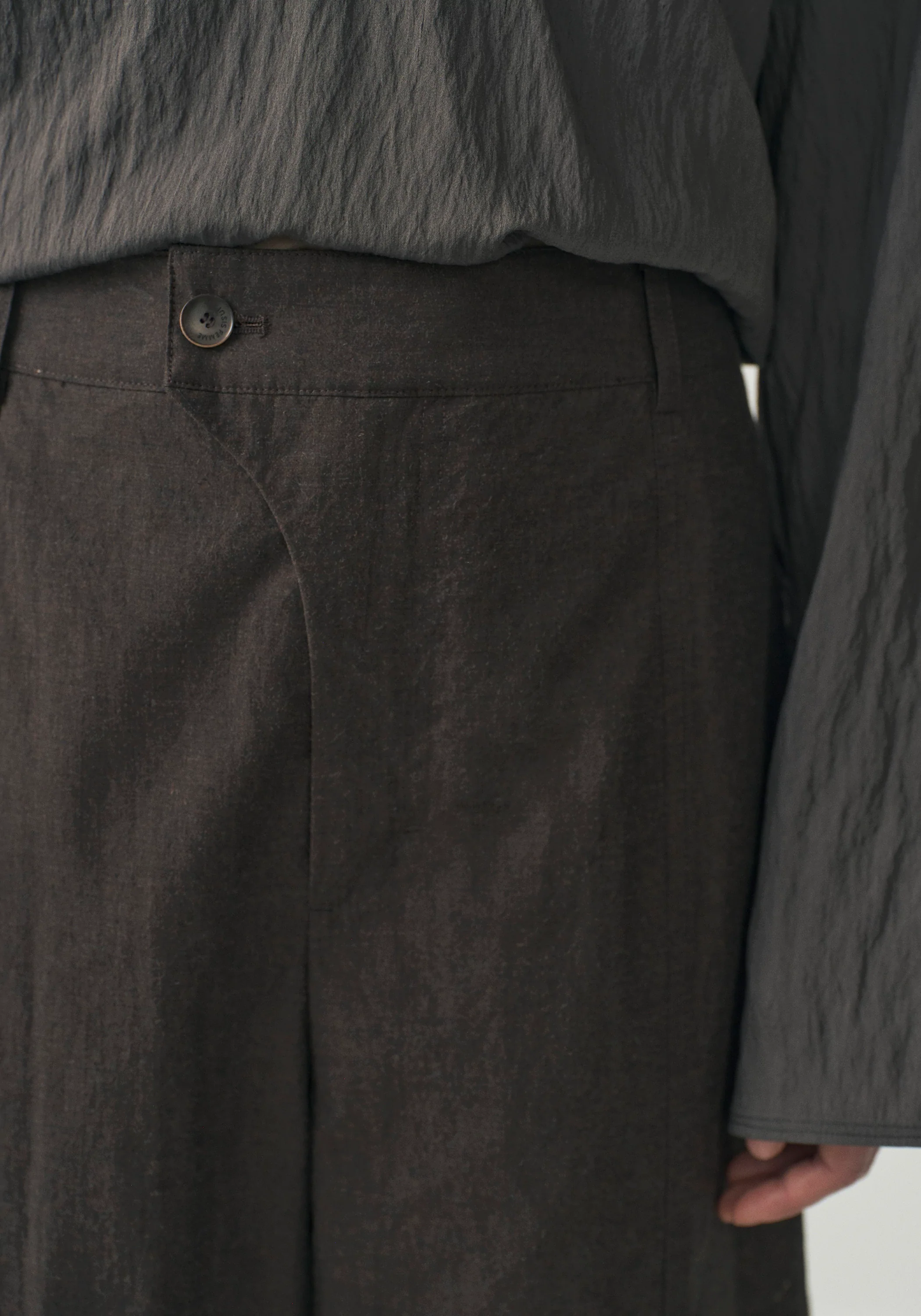 Cotton Curved Pants - Image 8