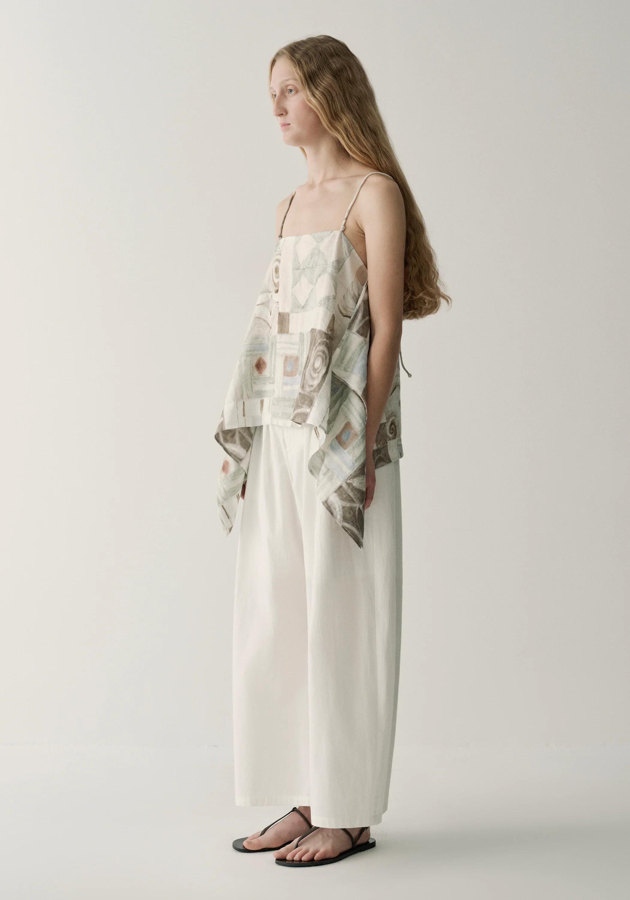 Cotton-silk Cropped Pants - Image 18