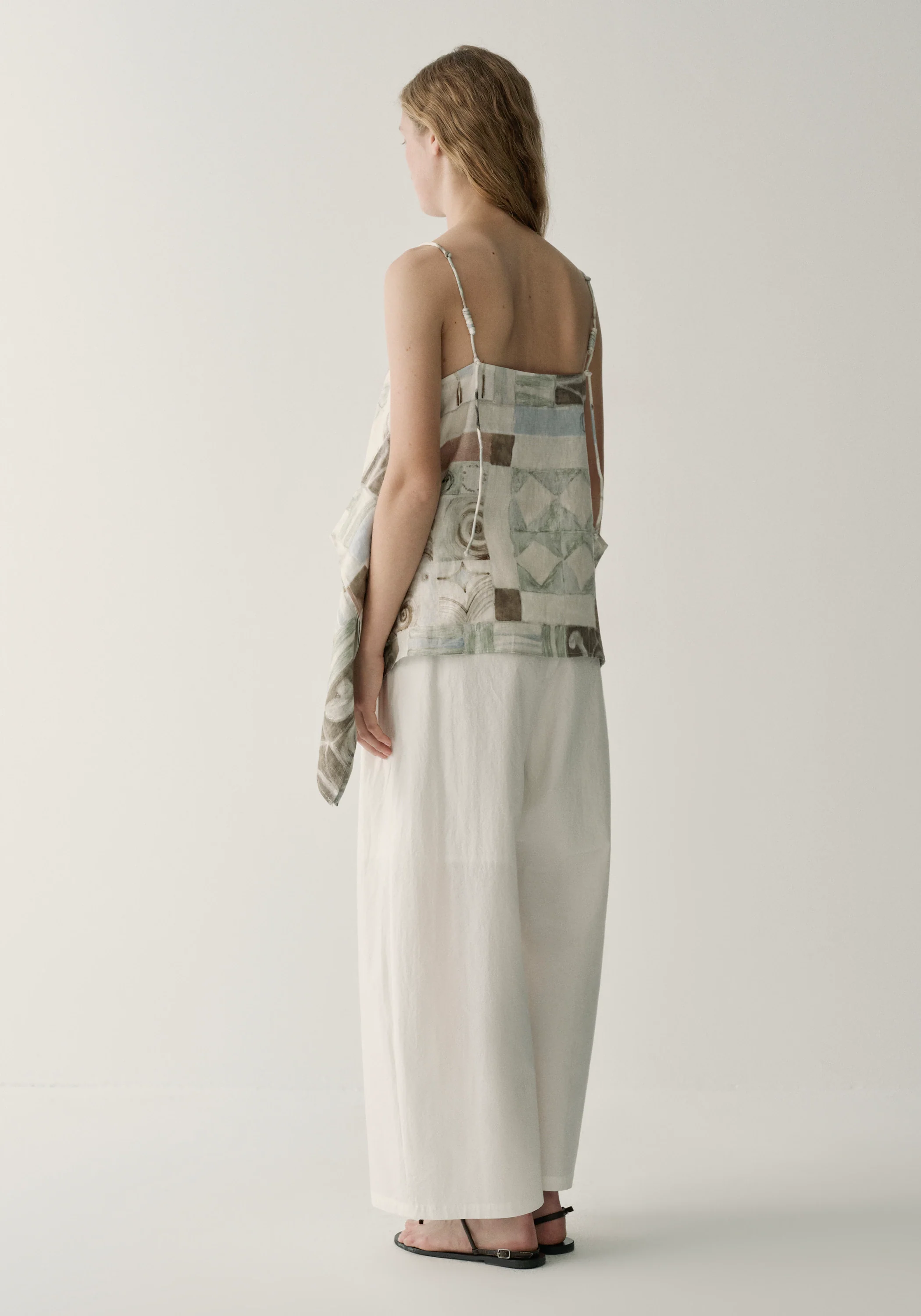 Cotton-silk Cropped Pants - Image 19