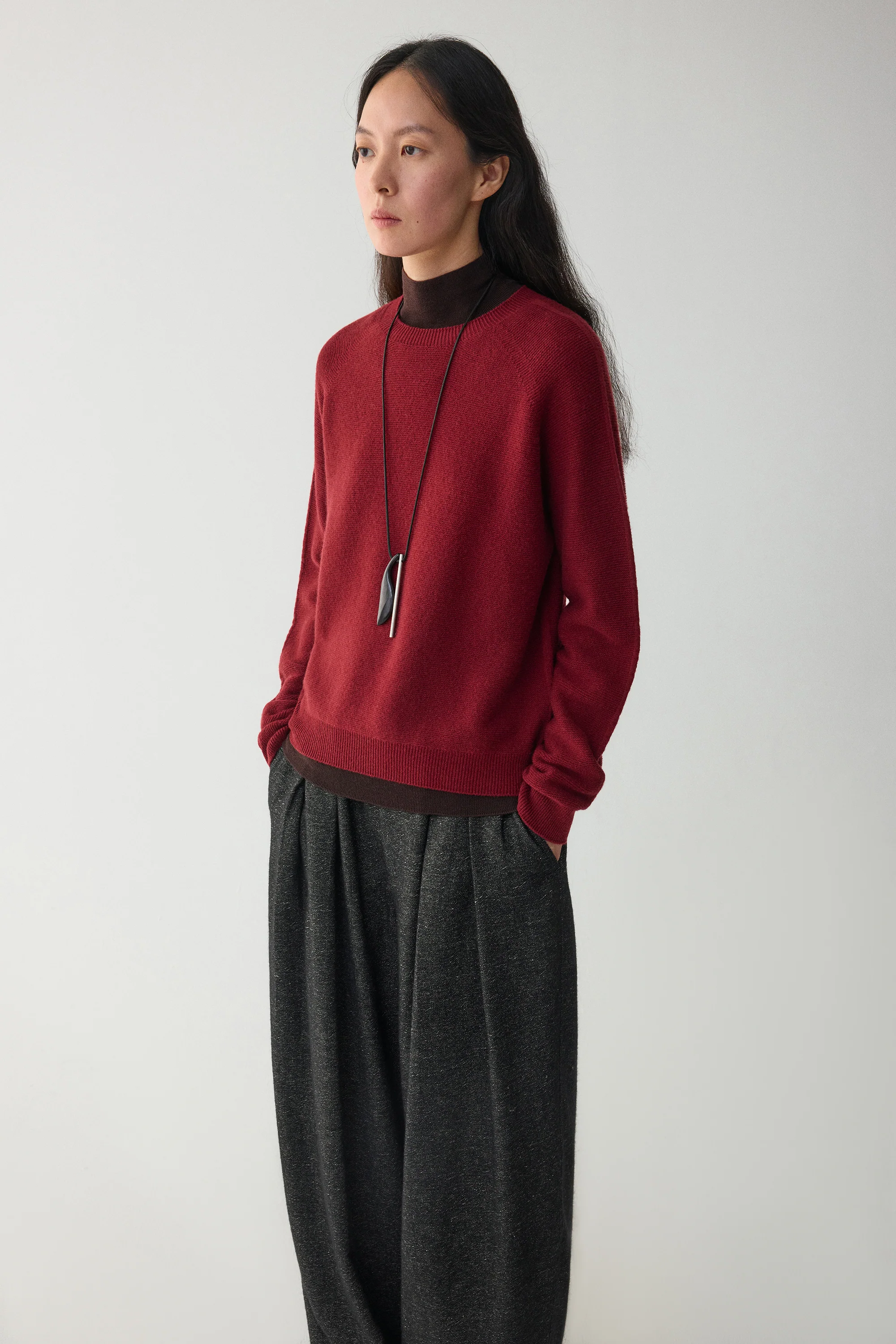 Crewneck Cashmere-Wool Blend Jumper - Image 6