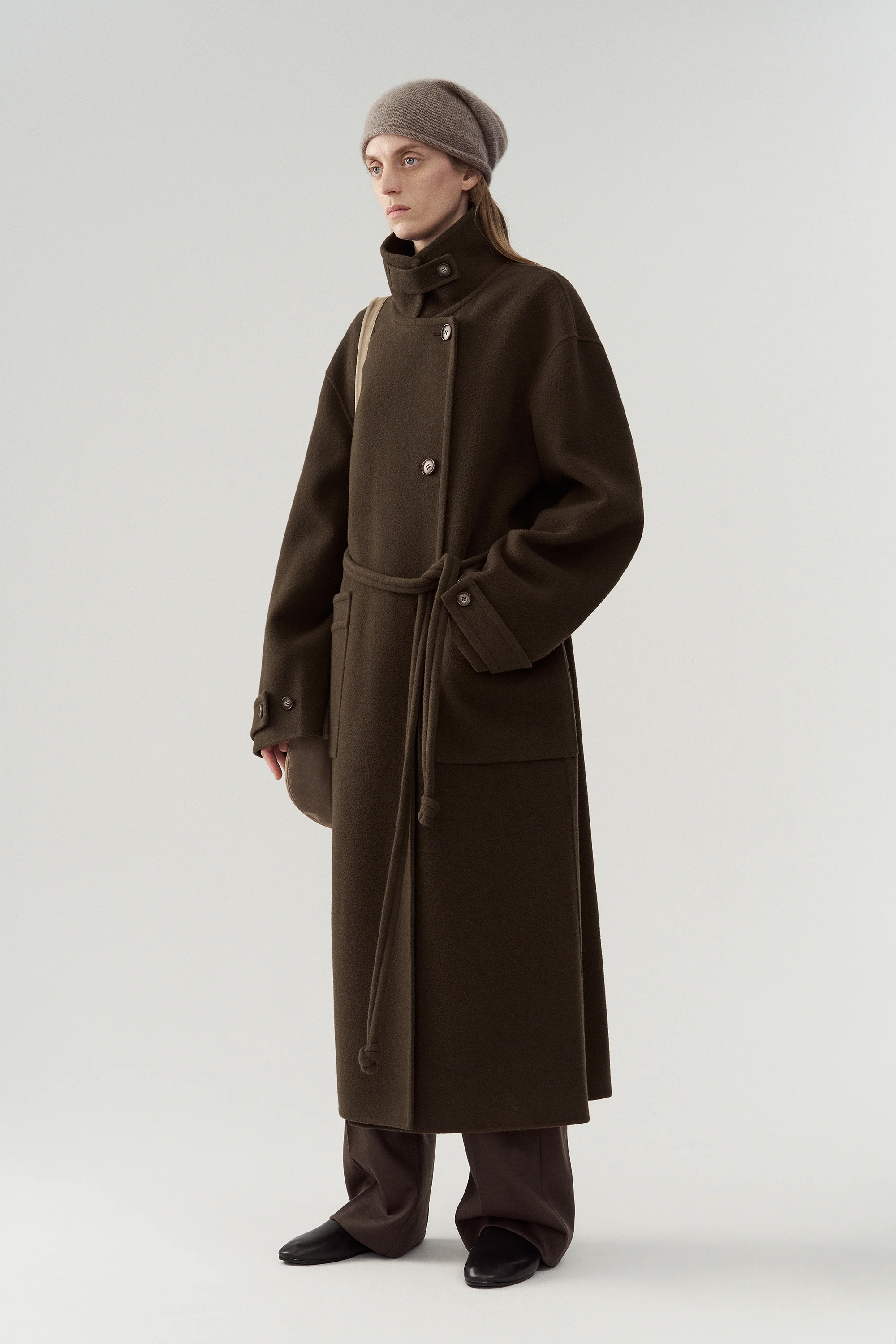 Double-Sided Cashmere Long Coat - Image 12