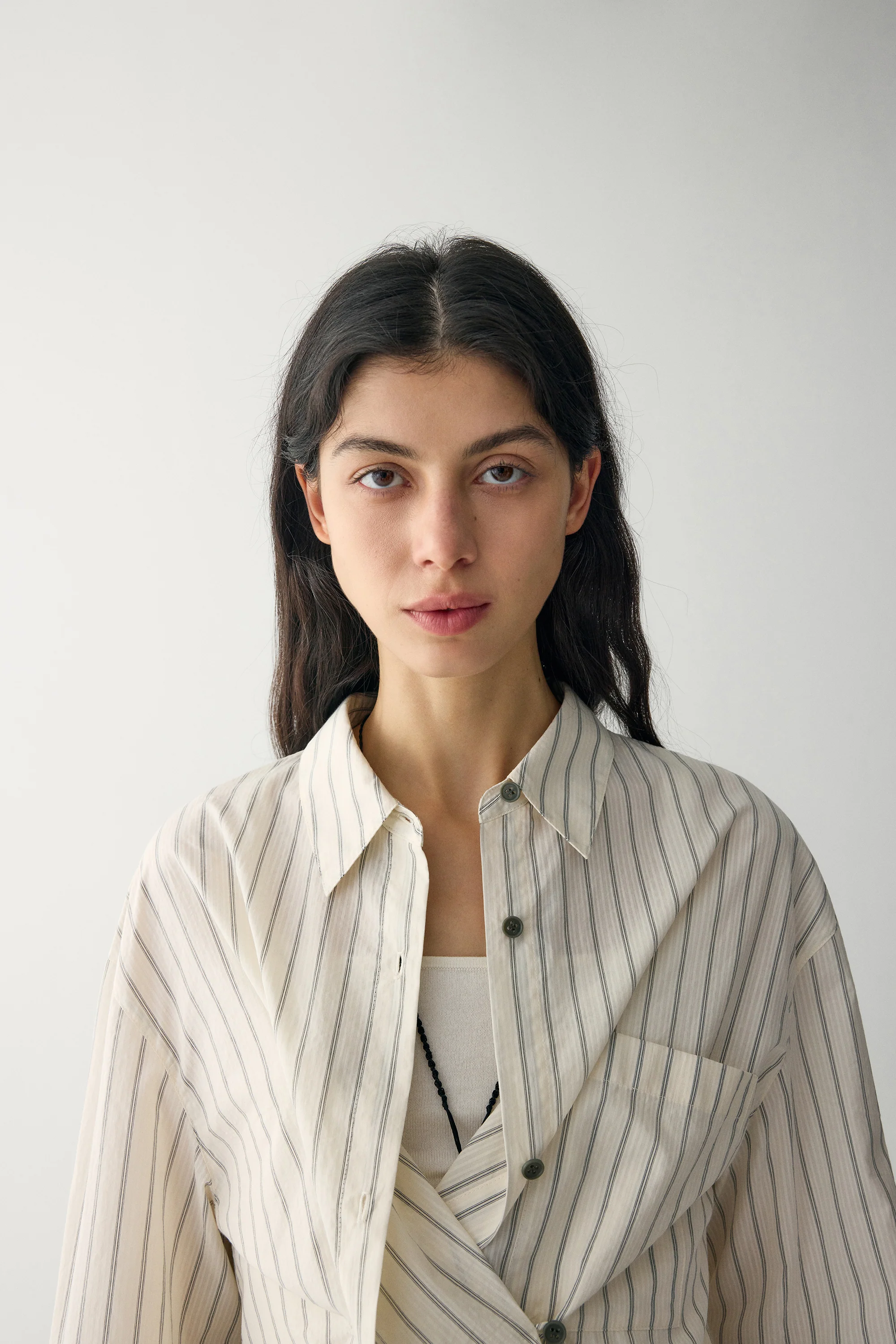 Striped Lyocell Blouse - Image 10