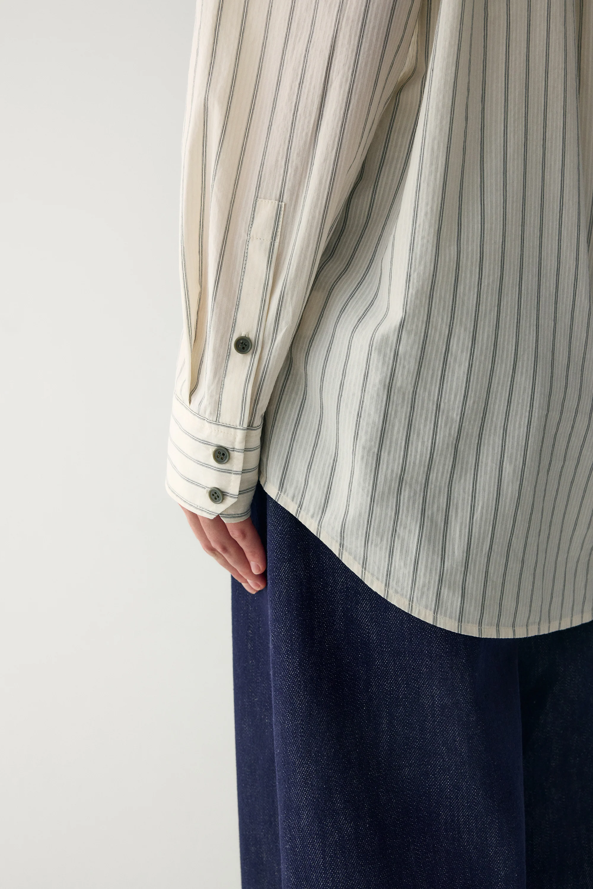 Striped Lyocell Blouse - Image 14