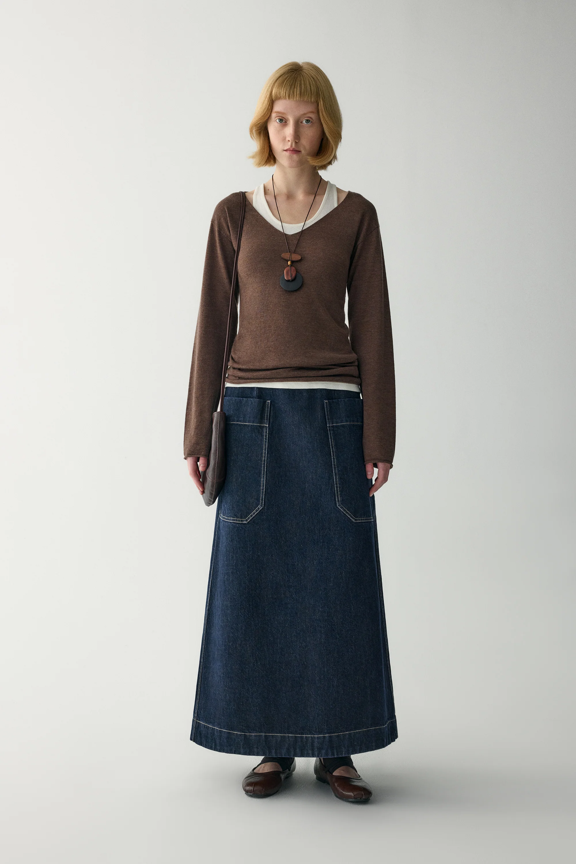 V-Neck Wool Sweater - Image 8