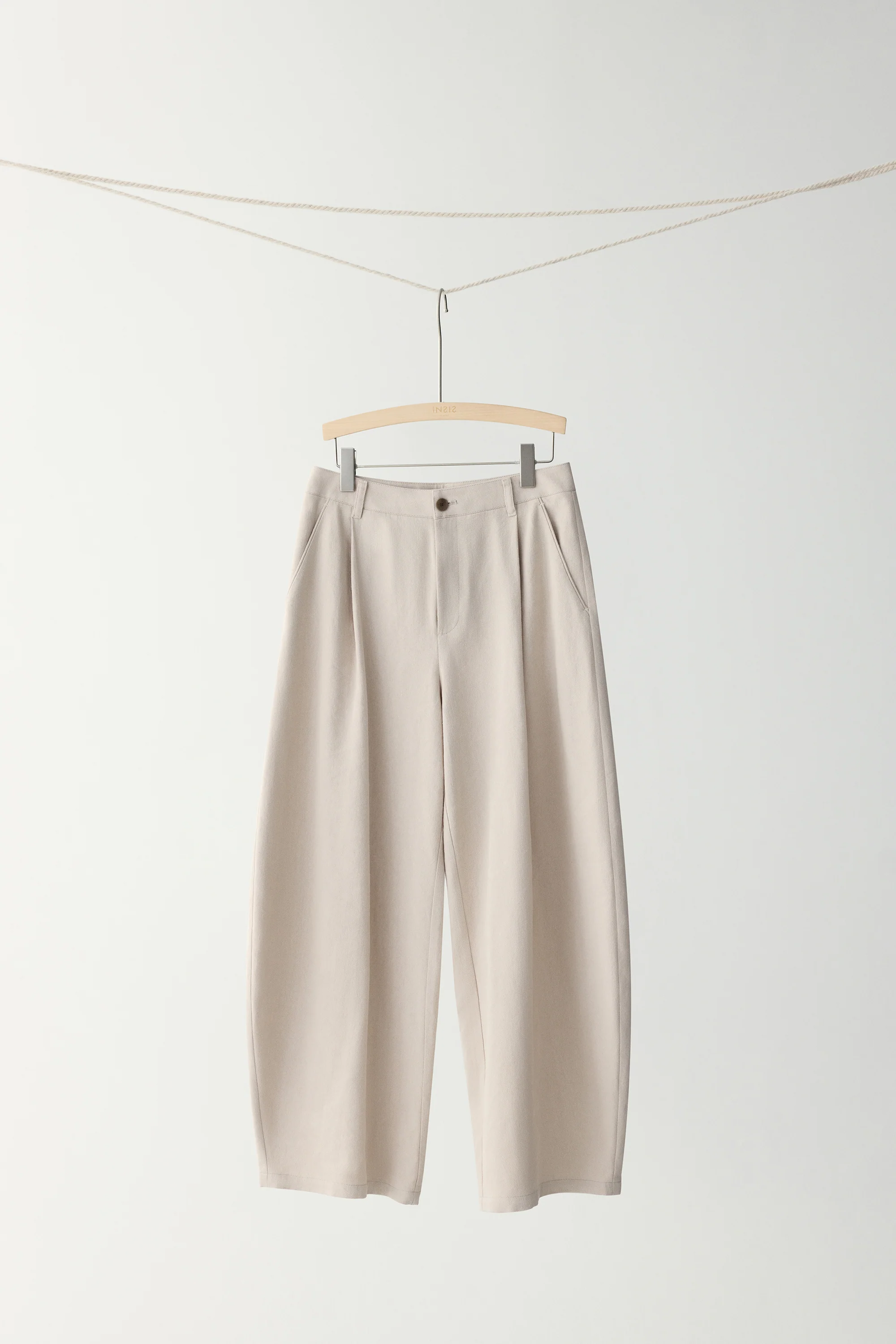 Linen Wide-leg Barrel Pants - Image 2
