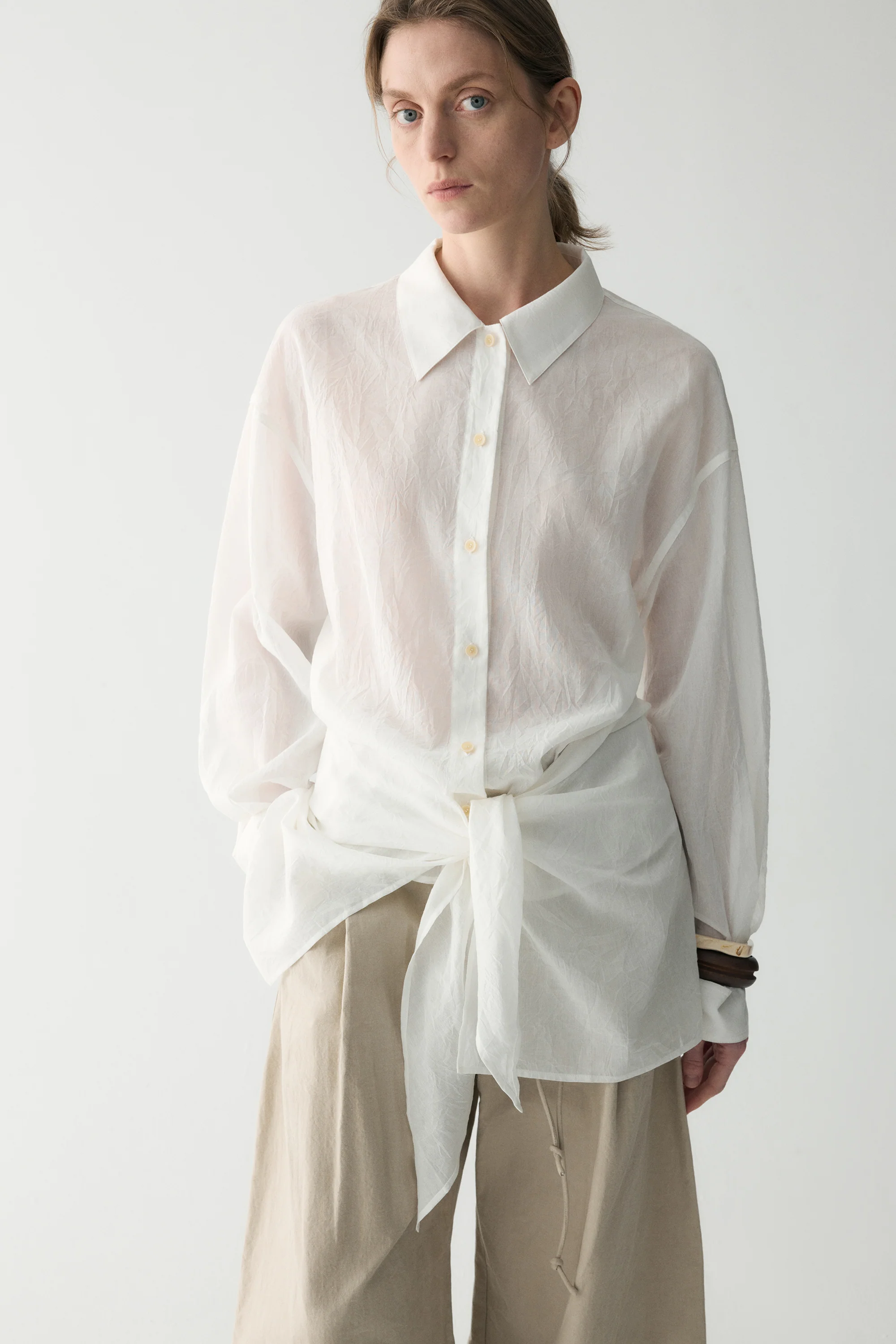 Cotton Knotted T-shirt - Image 5