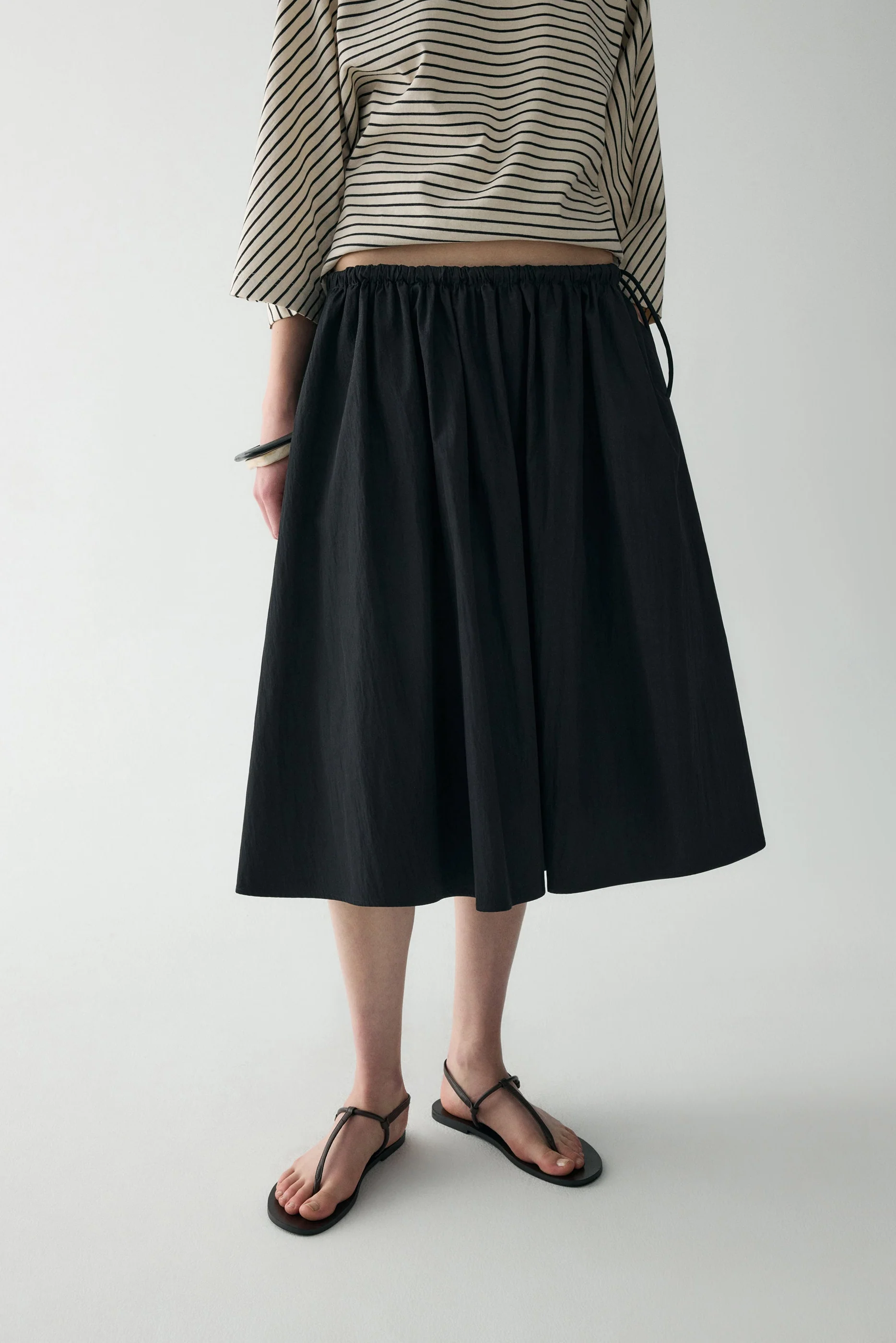 Elasticated Midi Skirt - Image 17