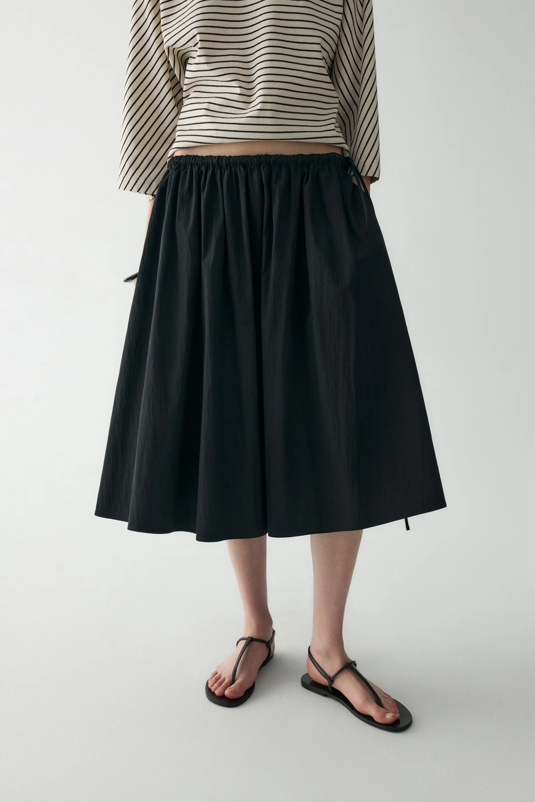 Elasticated Midi Skirt - Image 18