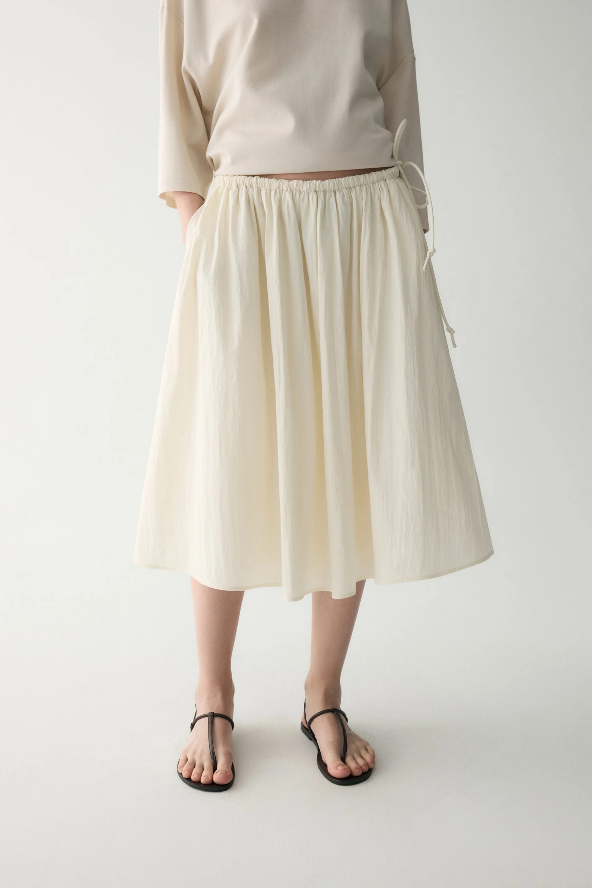 Elasticated Midi Skirt - Image 6