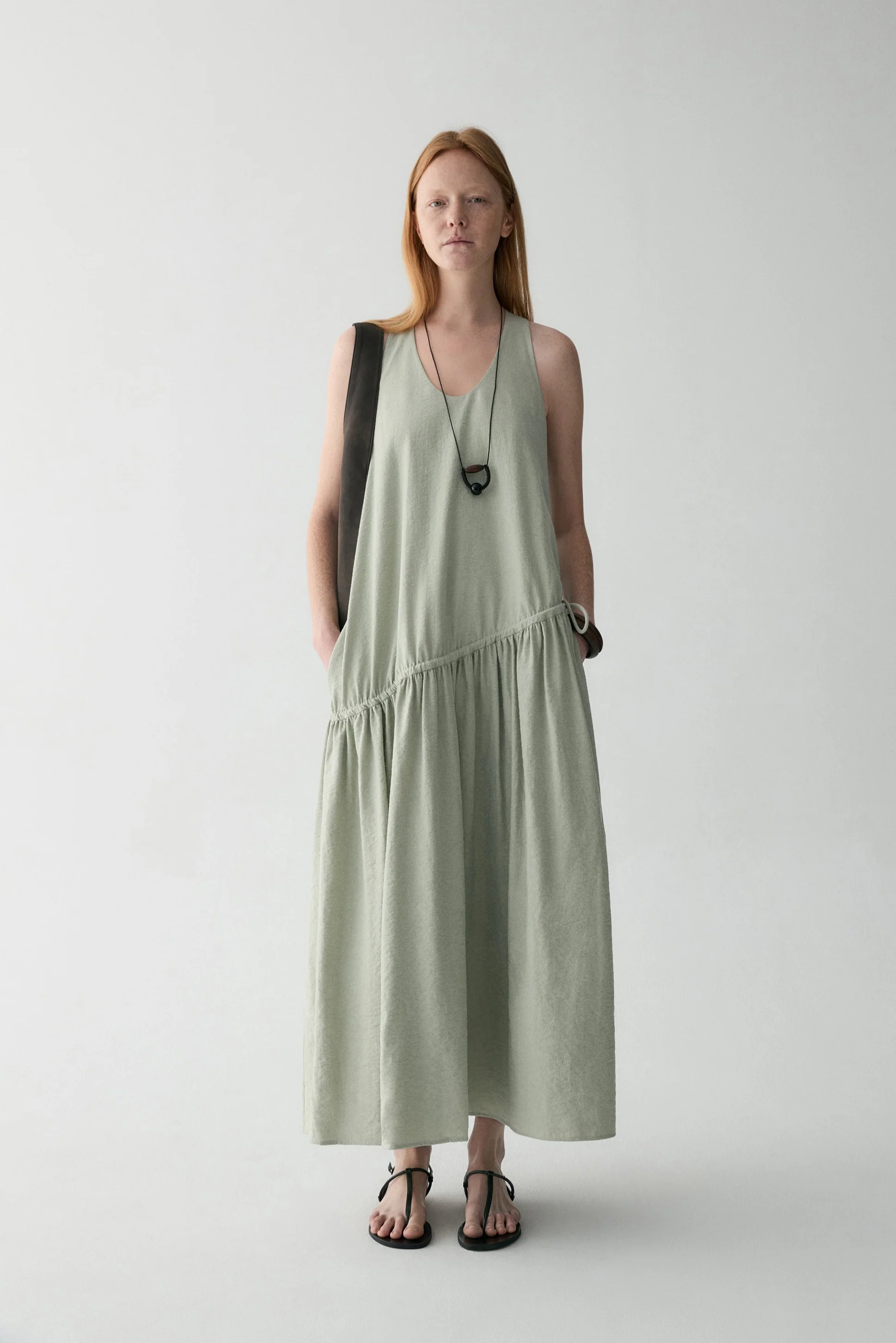Twist-knot Halterneck Silk Dress - Image 17