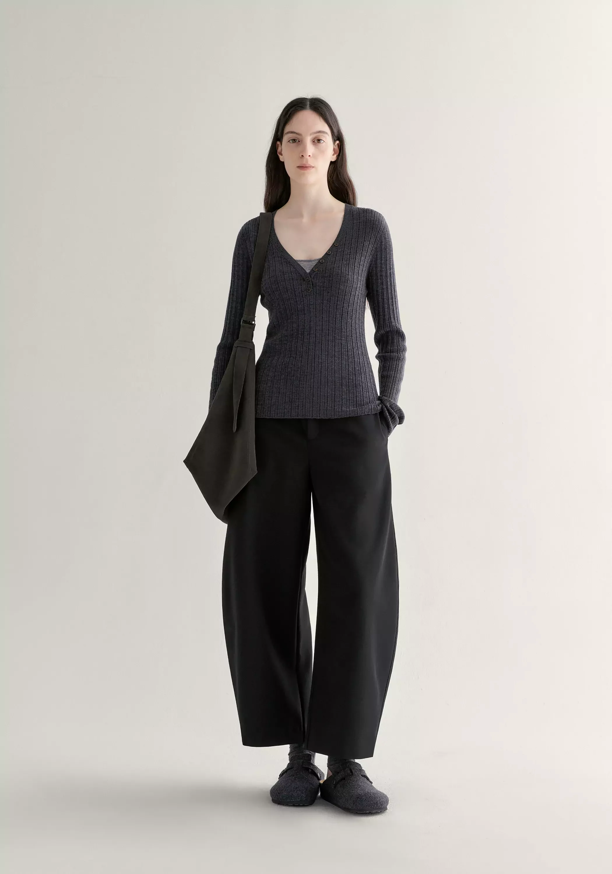 Asymmetric Cropped Pants - Image 2