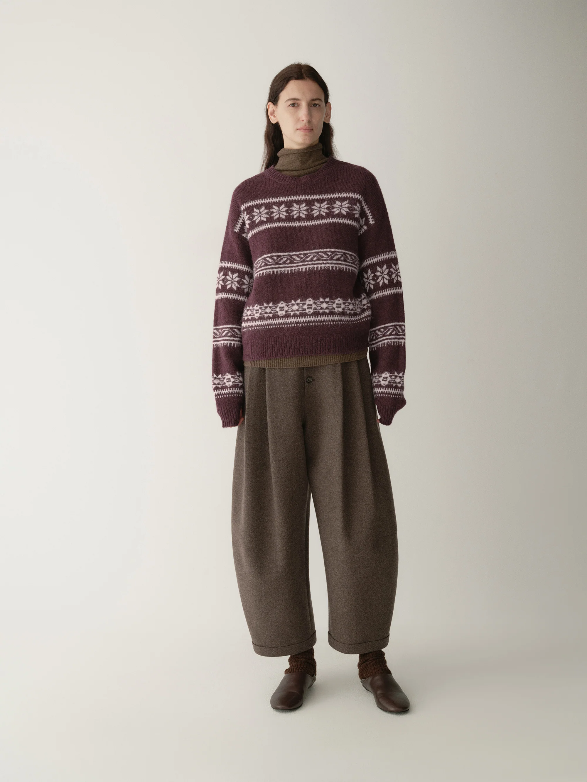 Micro-cocoon Fair Isle Knit Top - Image 12