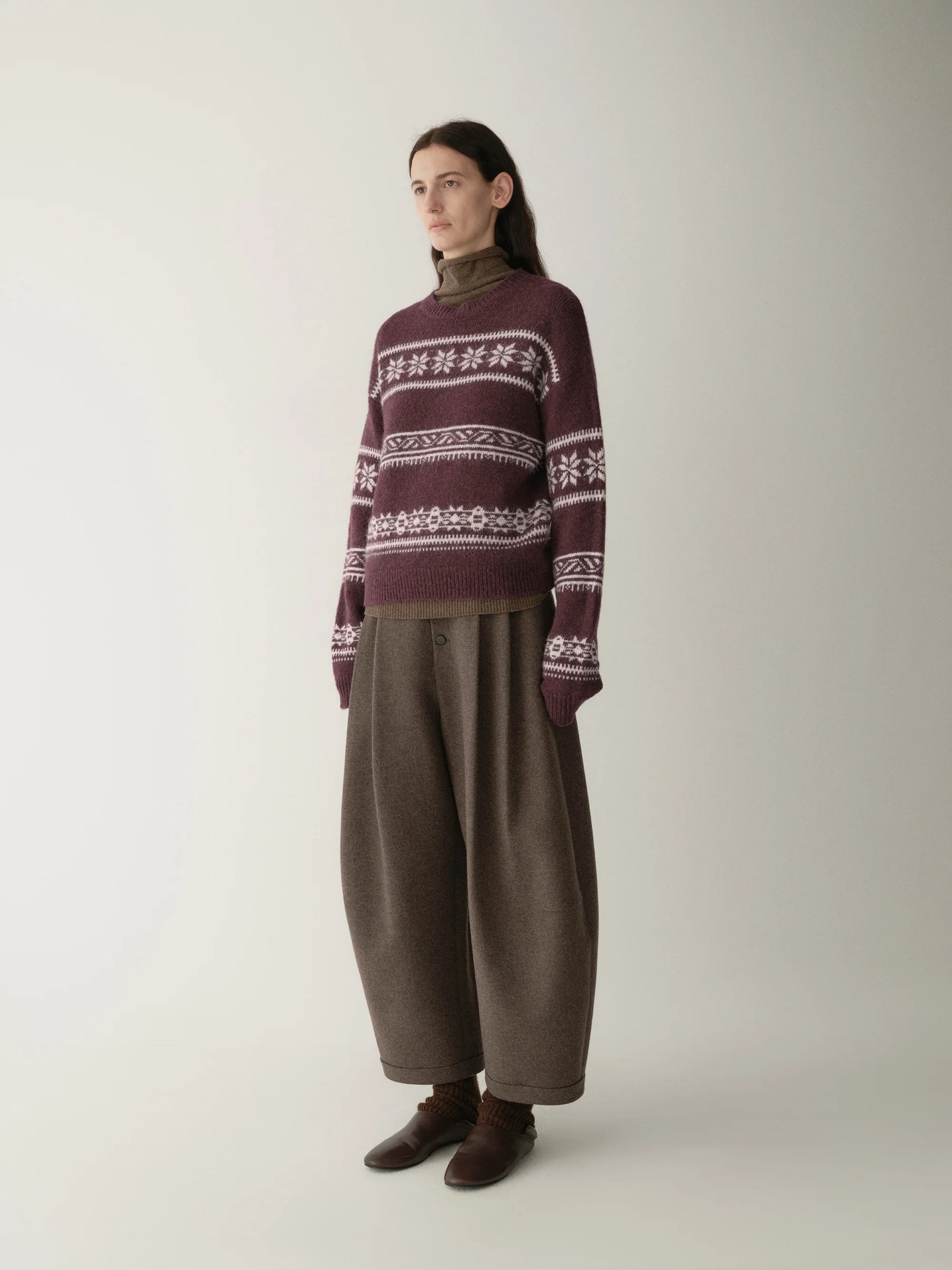 Micro-cocoon Fair Isle Knit Top - Image 13