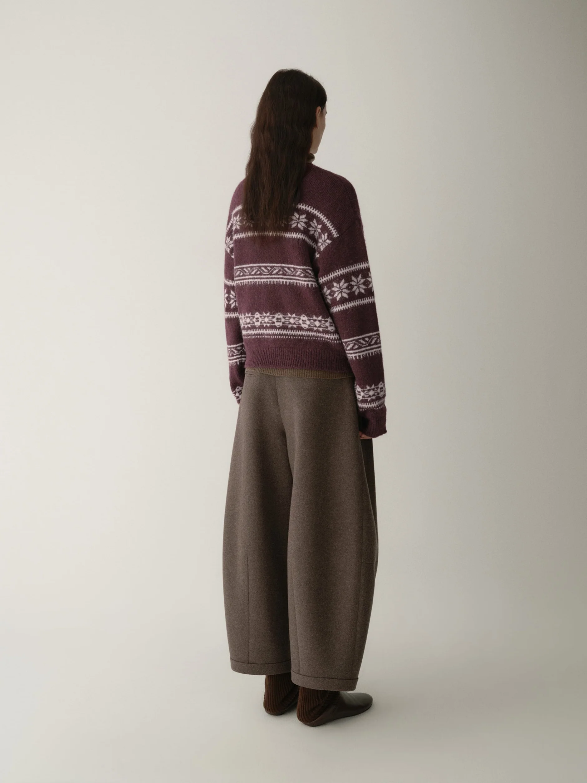 Micro-cocoon Fair Isle Knit Top - Image 14