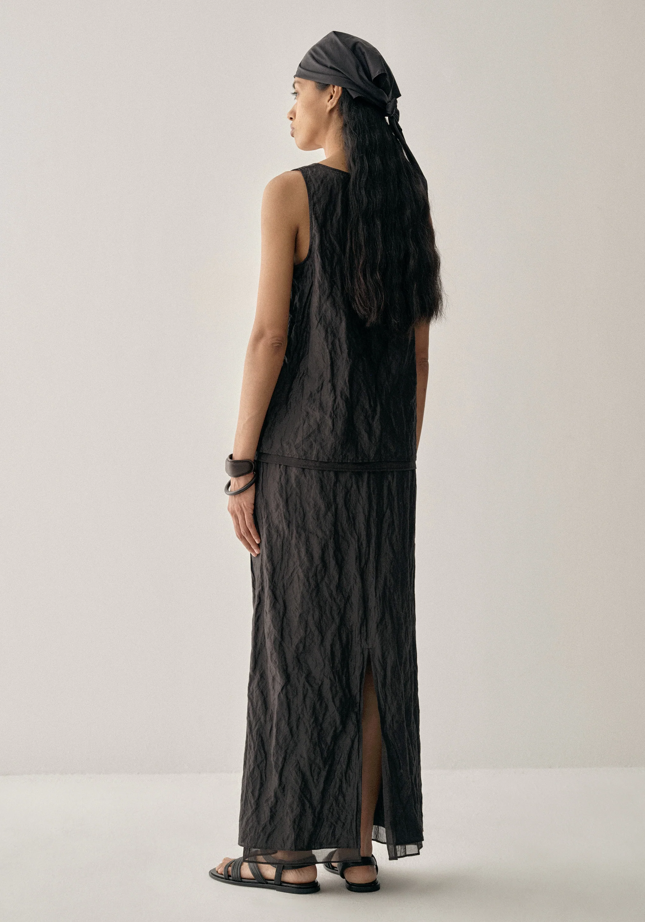 Textured U-neck Top - Image 13
