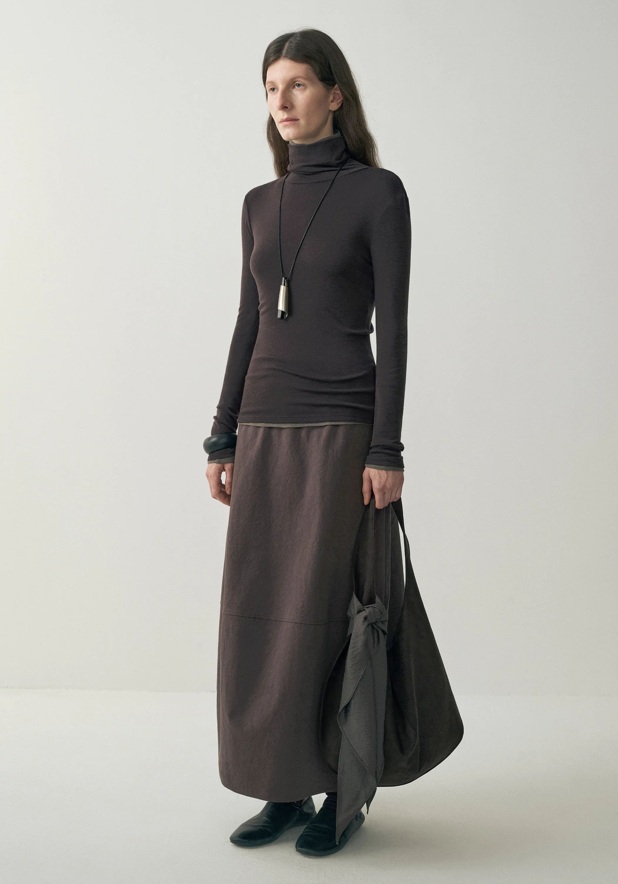 Merino Wool Turtleneck Top - Image 13