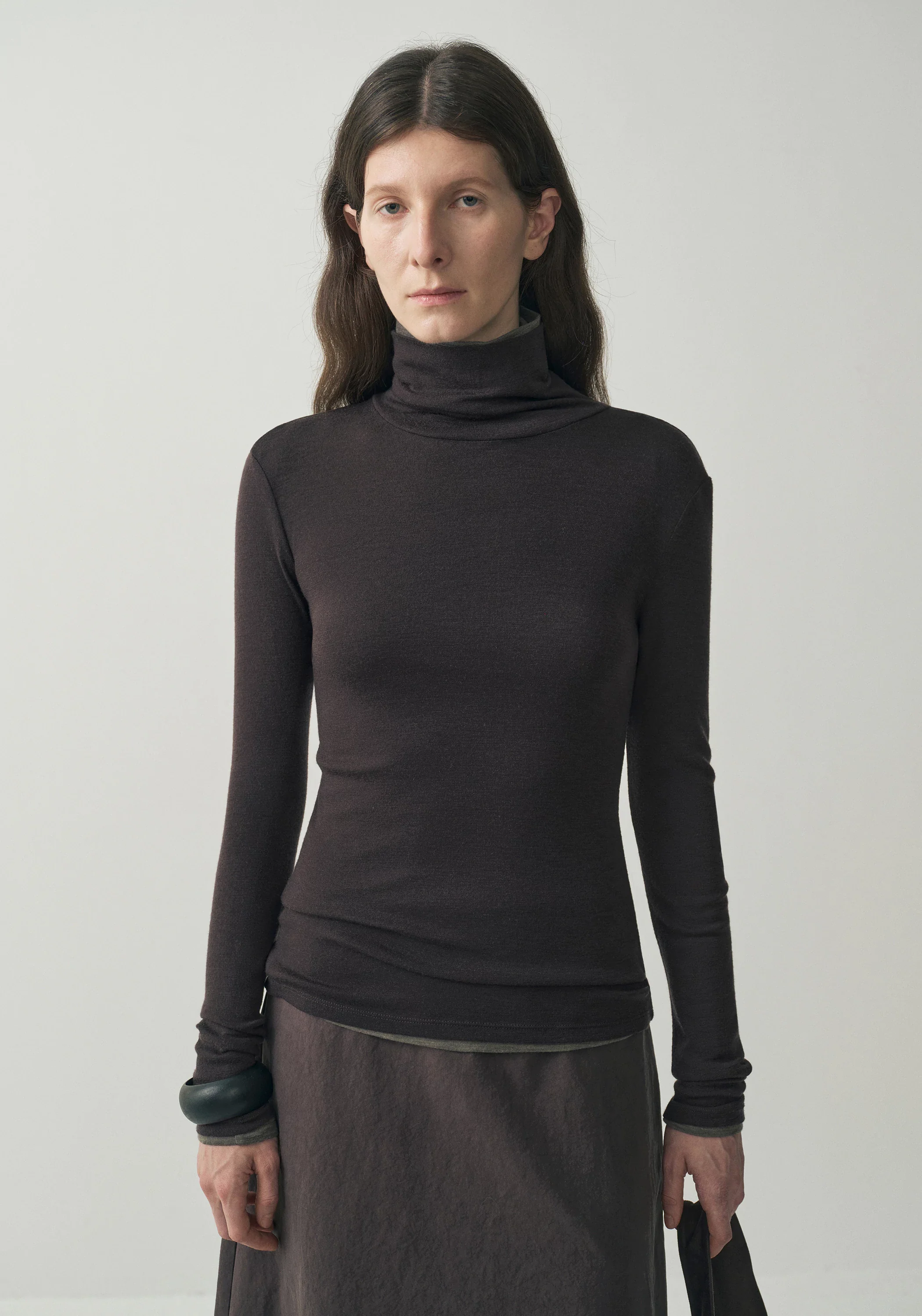 Merino Wool Turtleneck Top - Image 3