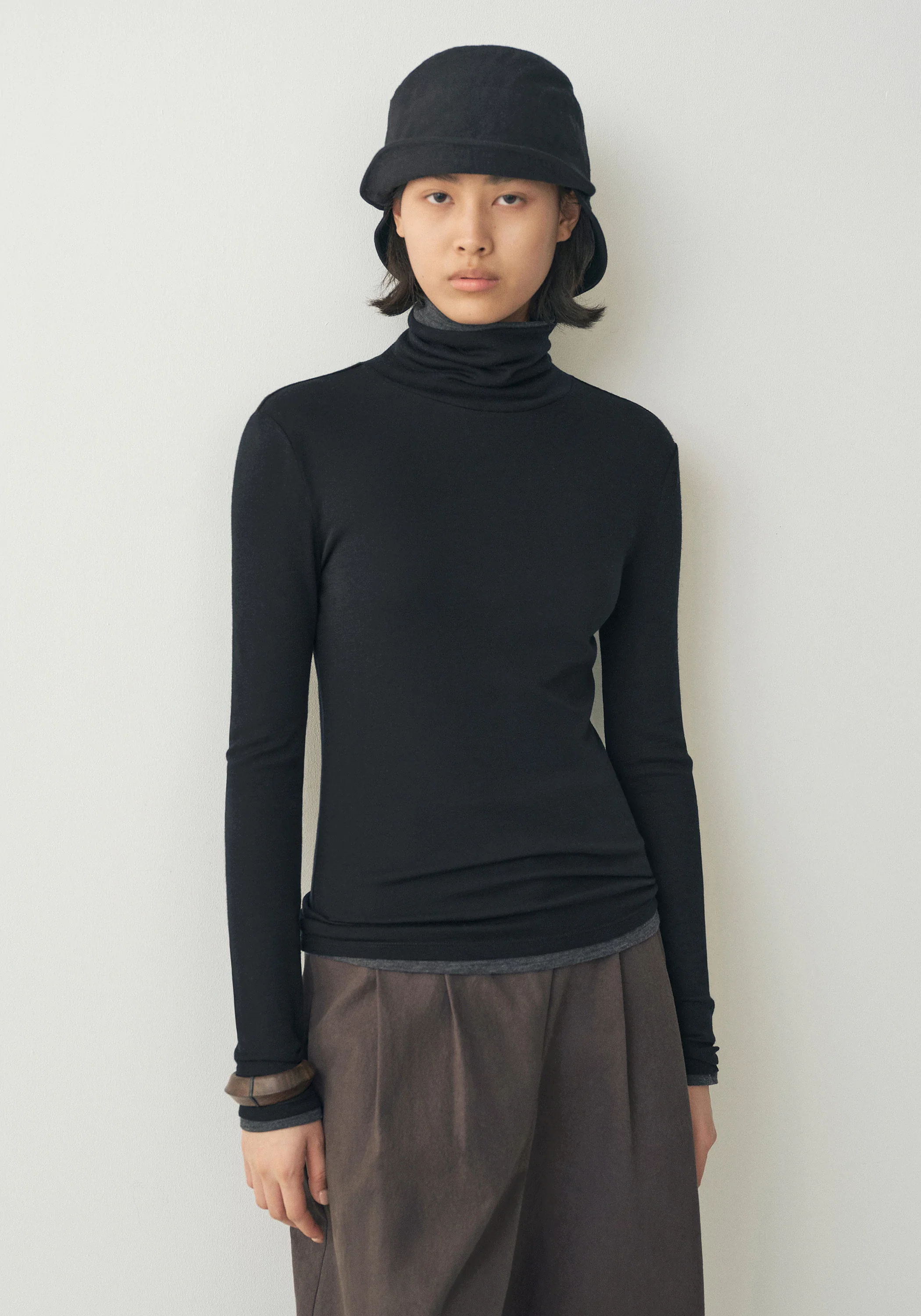 Merino Wool Turtleneck Top - Image 5
