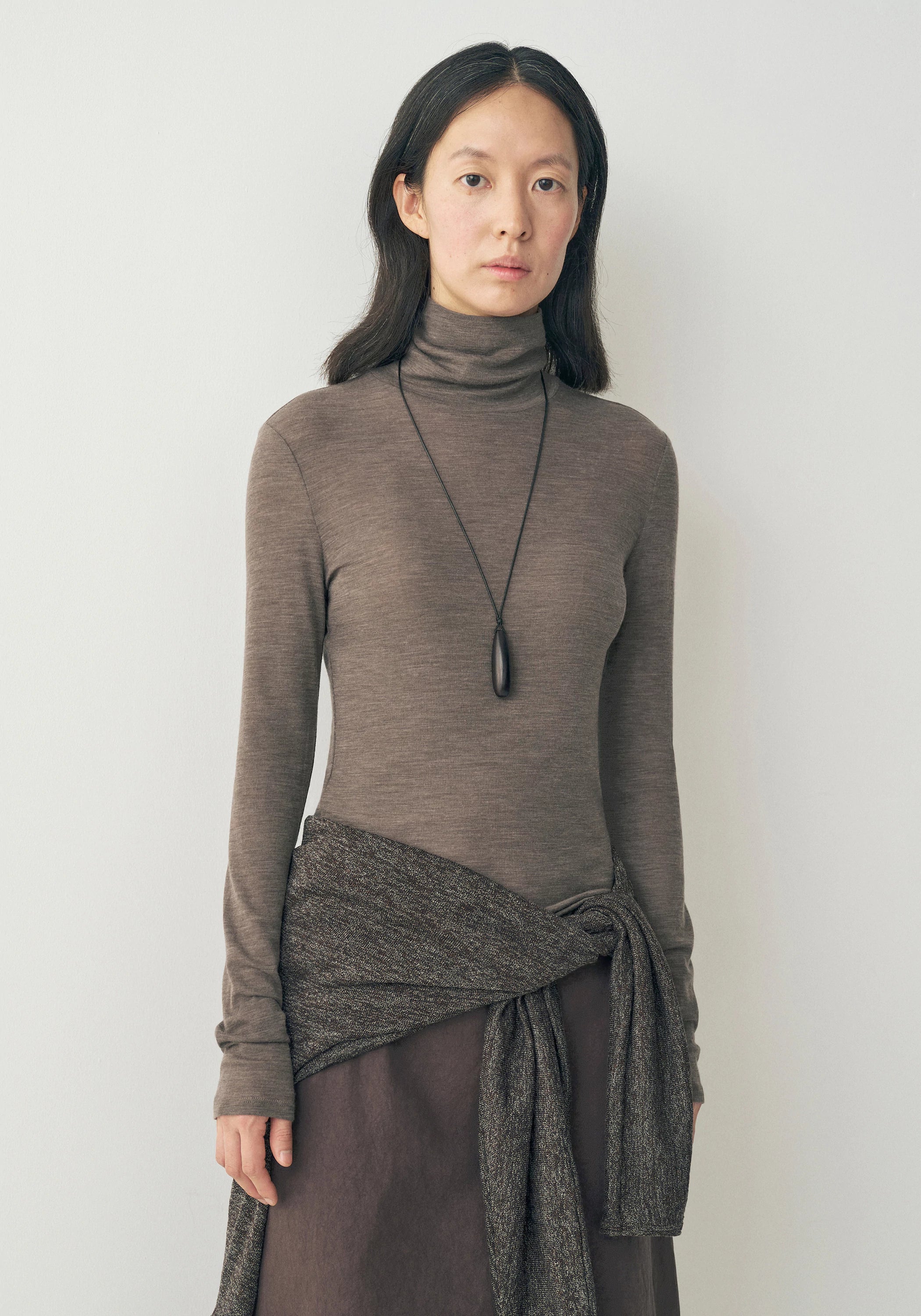 Merino Wool Turtleneck Top - Image 7