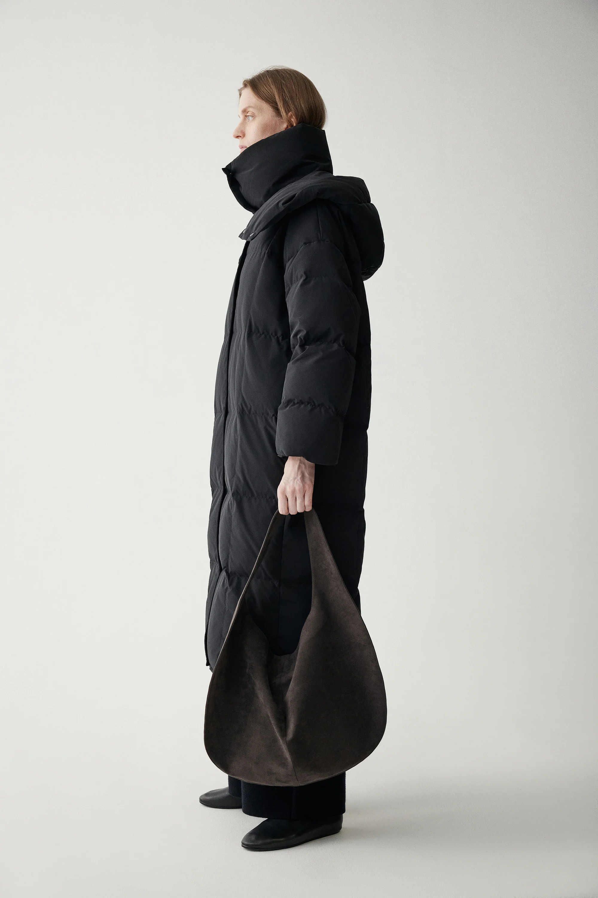 Hooded Long Goose Down Jacket - Image 13