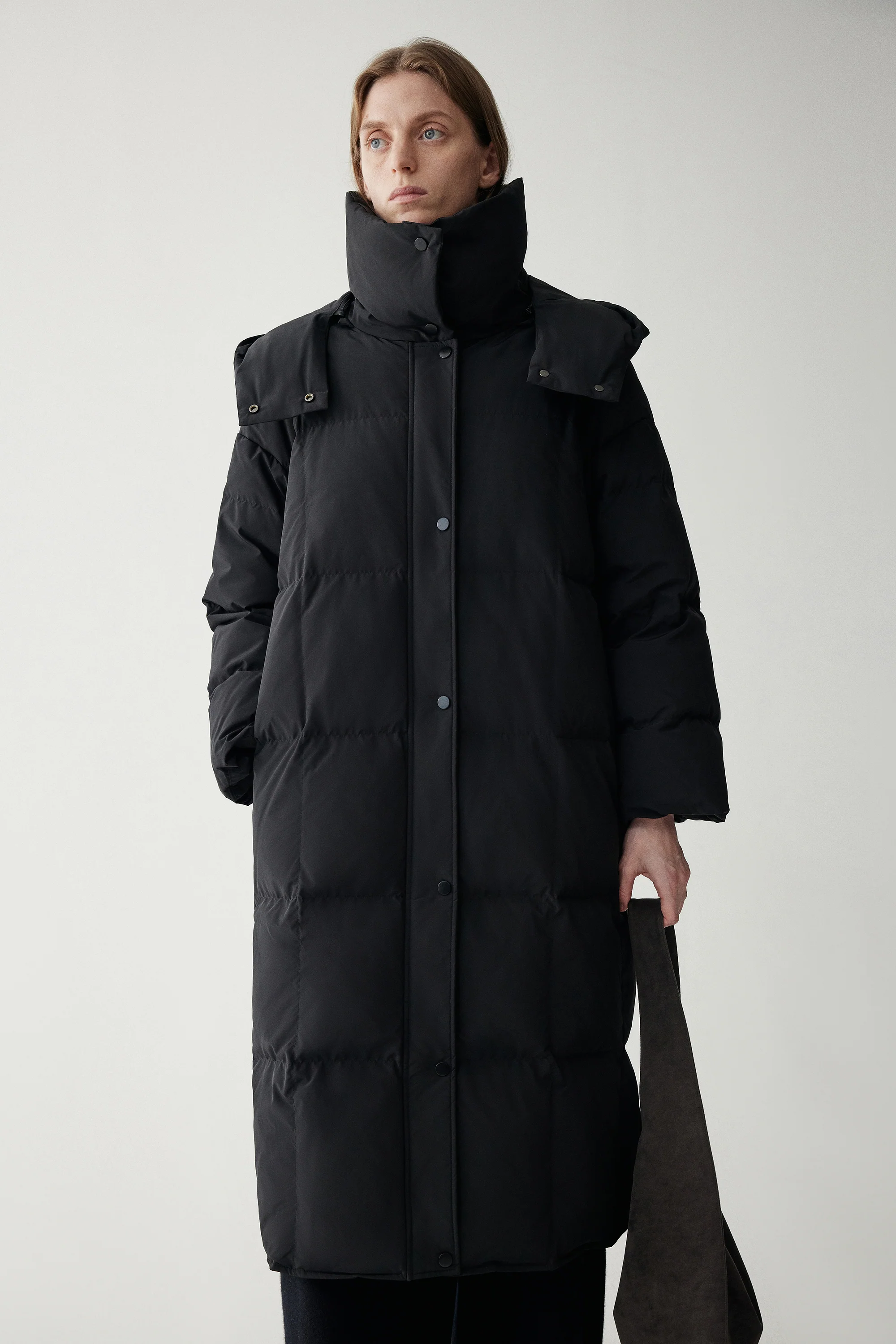 Hooded Long Goose Down Jacket - Image 15