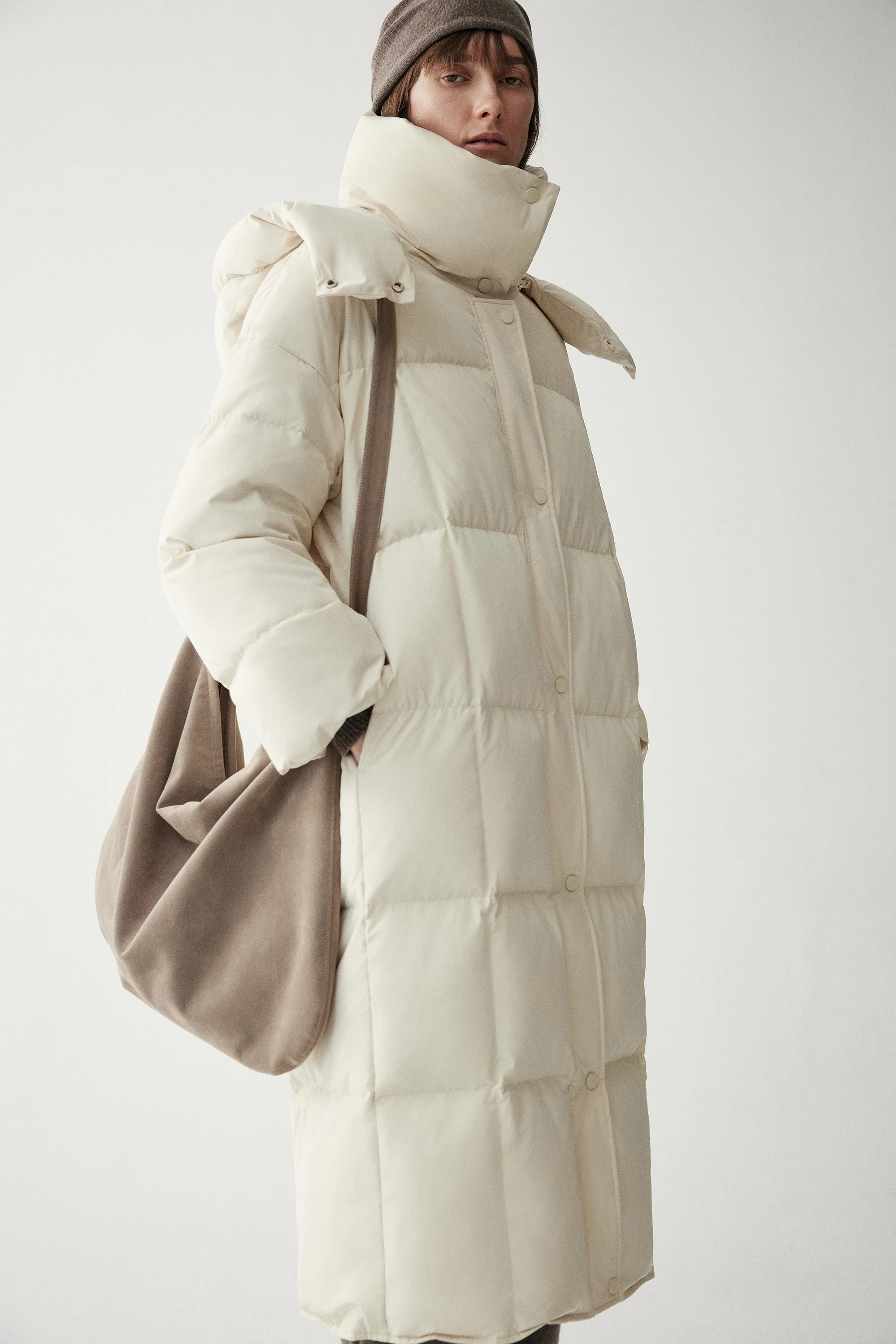 Hooded Long Goose Down Jacket - Image 6
