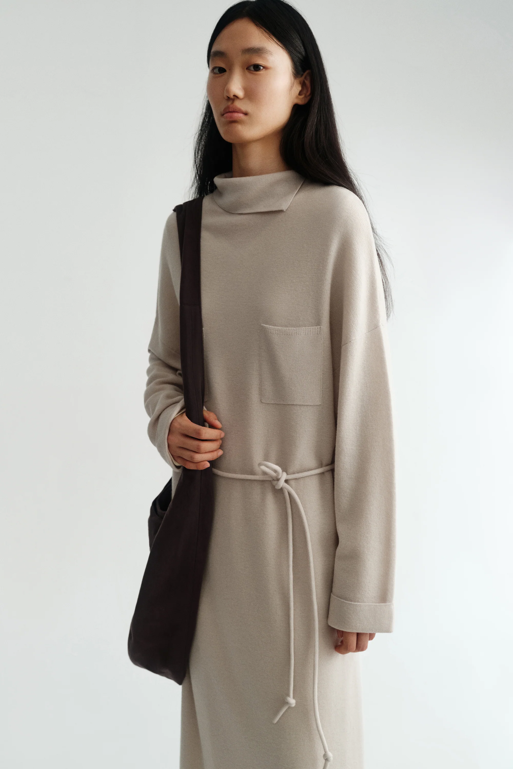 [Final Sale] Merino Wool Belted Dress - Image 22