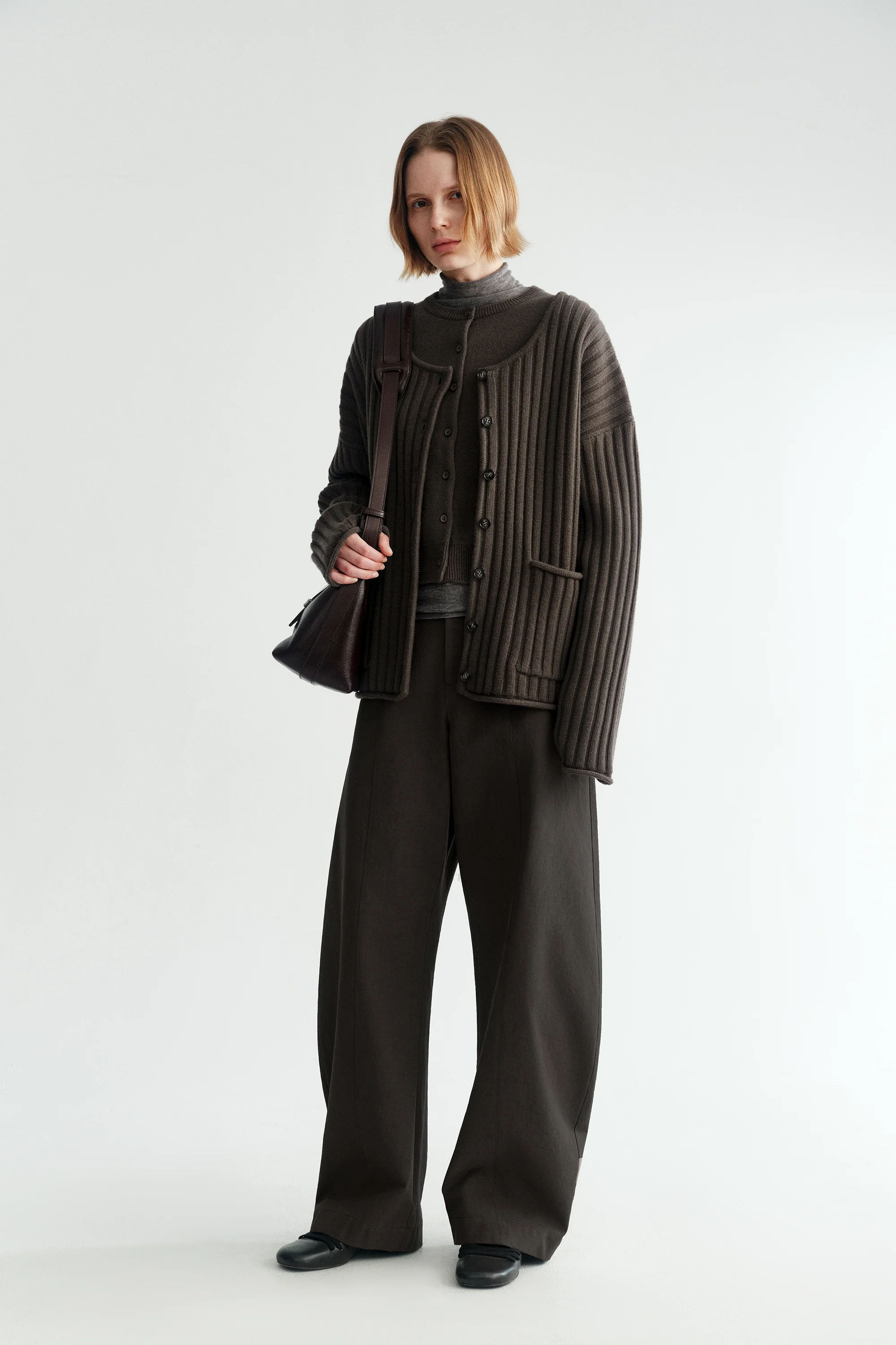 Relaxed Ribbed Wool Cardigan - Image 18