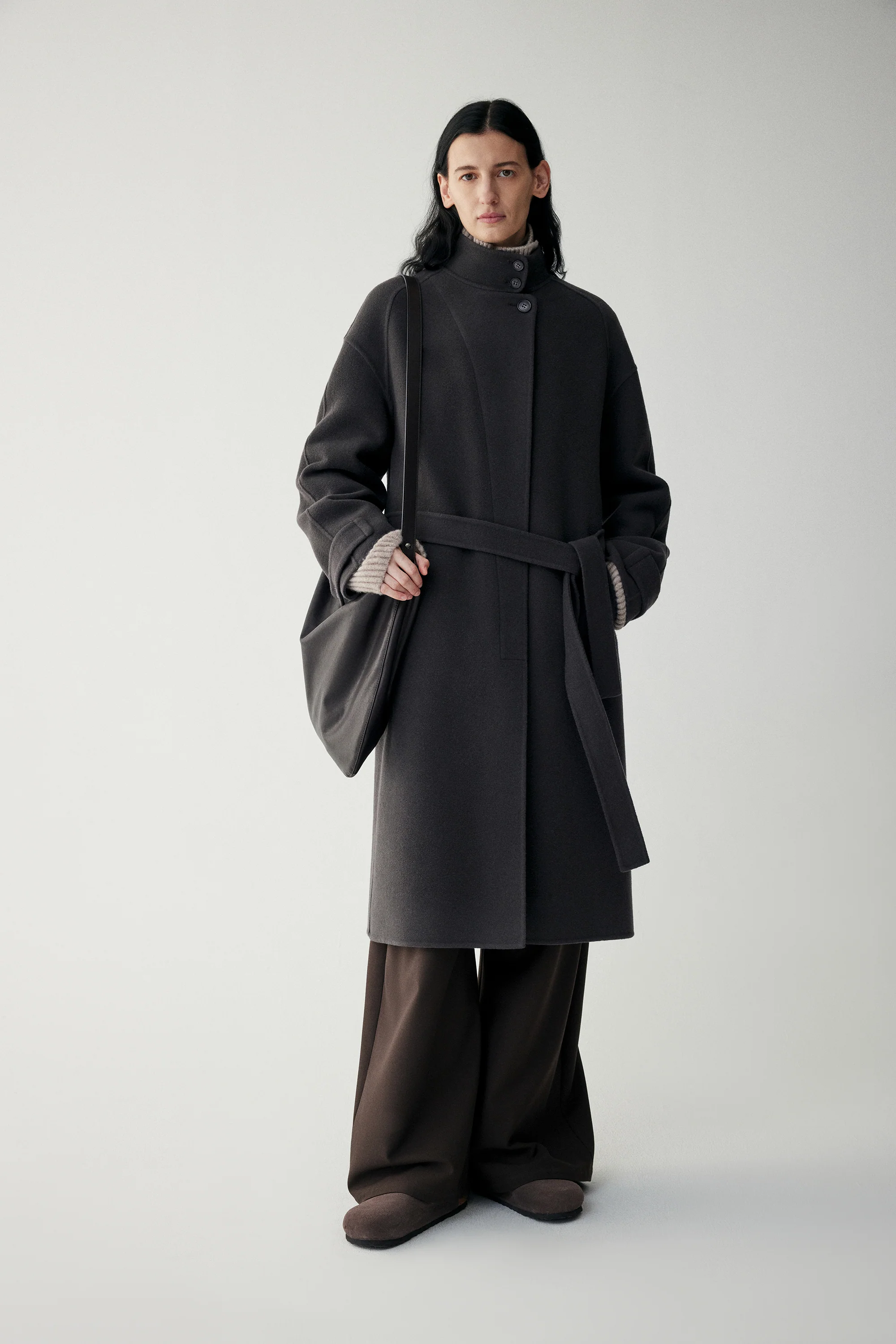 Stand-Collar Cashmere Coat - Image 12
