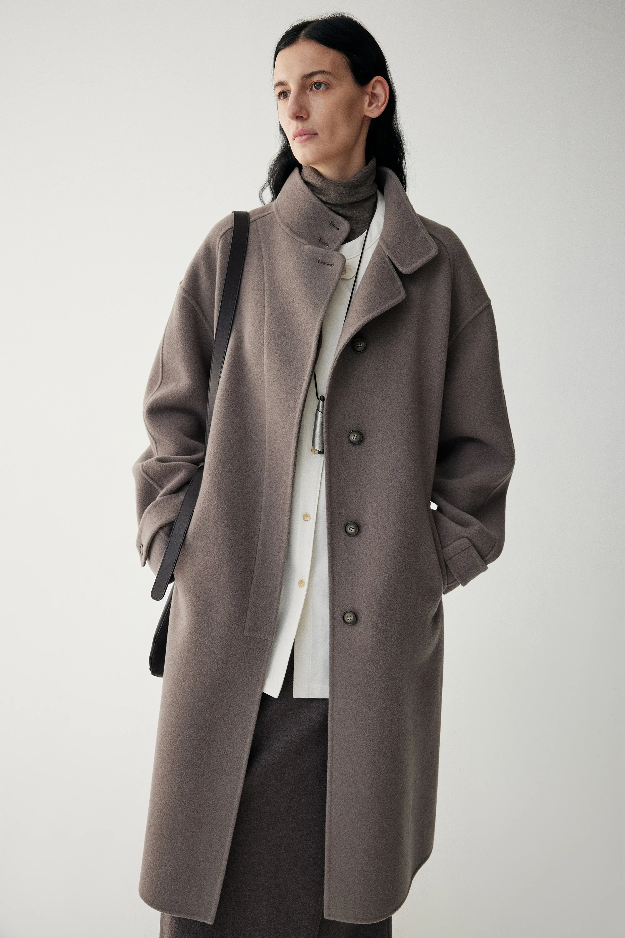 Stand-Collar Cashmere Coat - Image 6