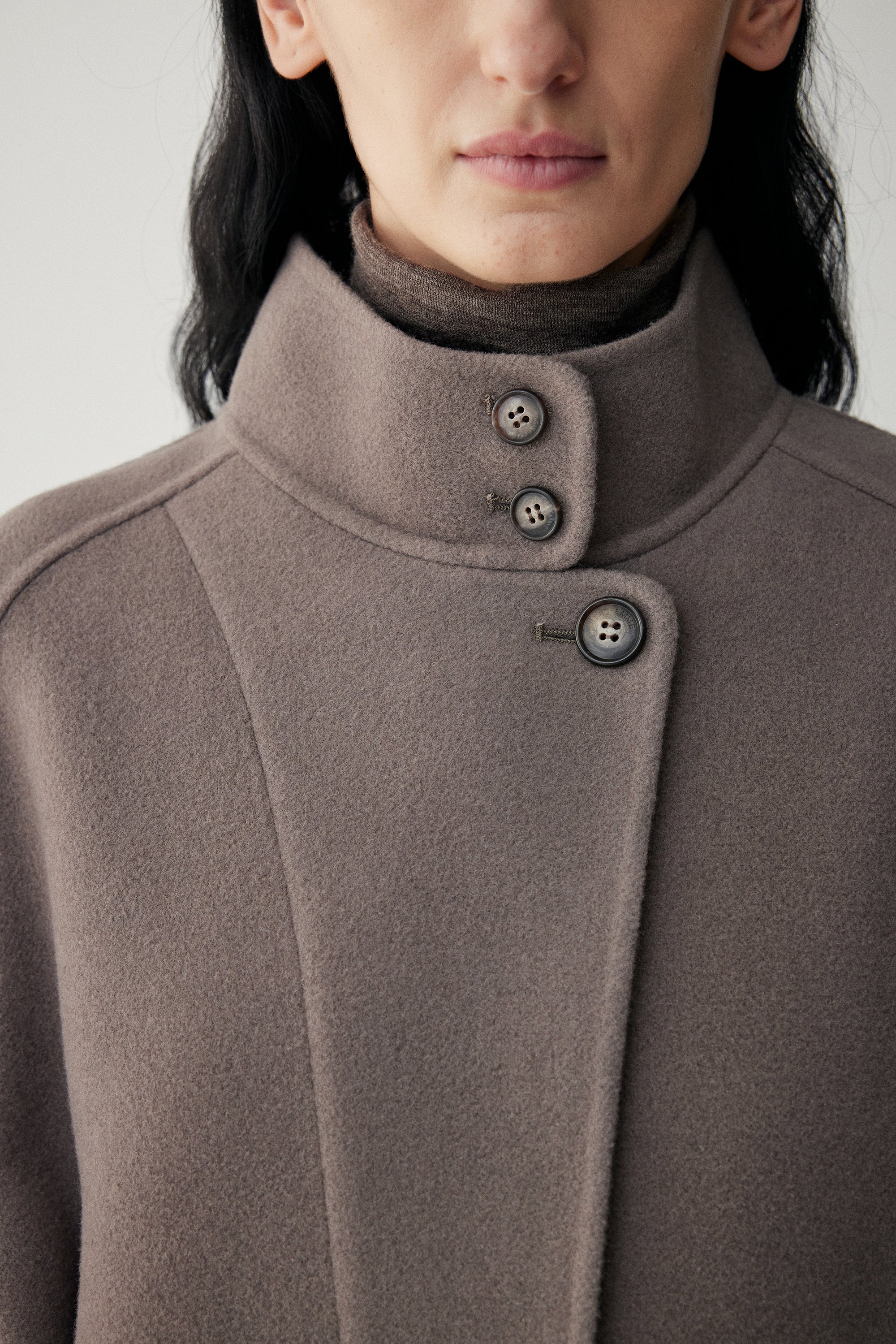 Stand-Collar Cashmere Coat - Image 7