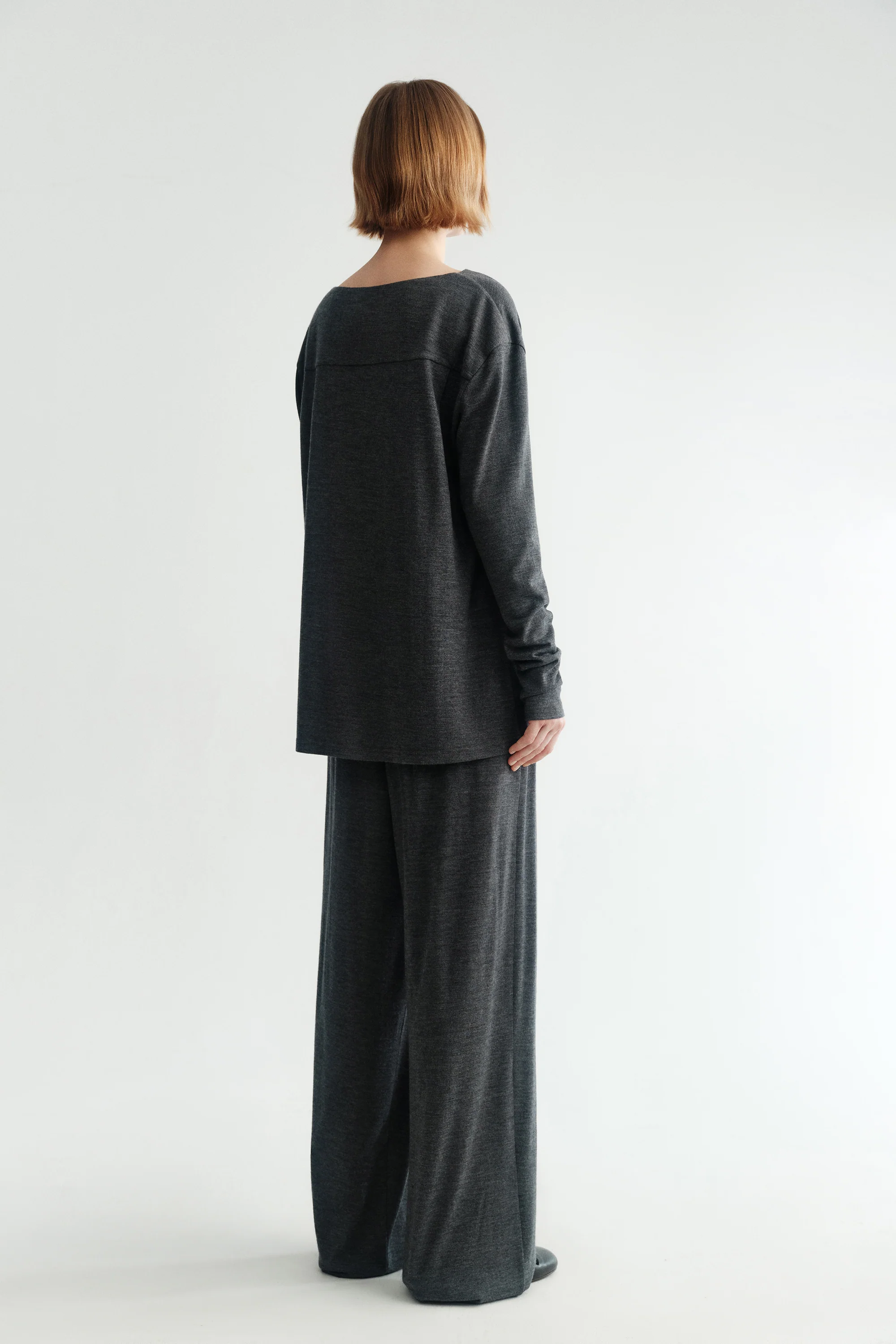 Wool Cowl Neck Top - Image 11